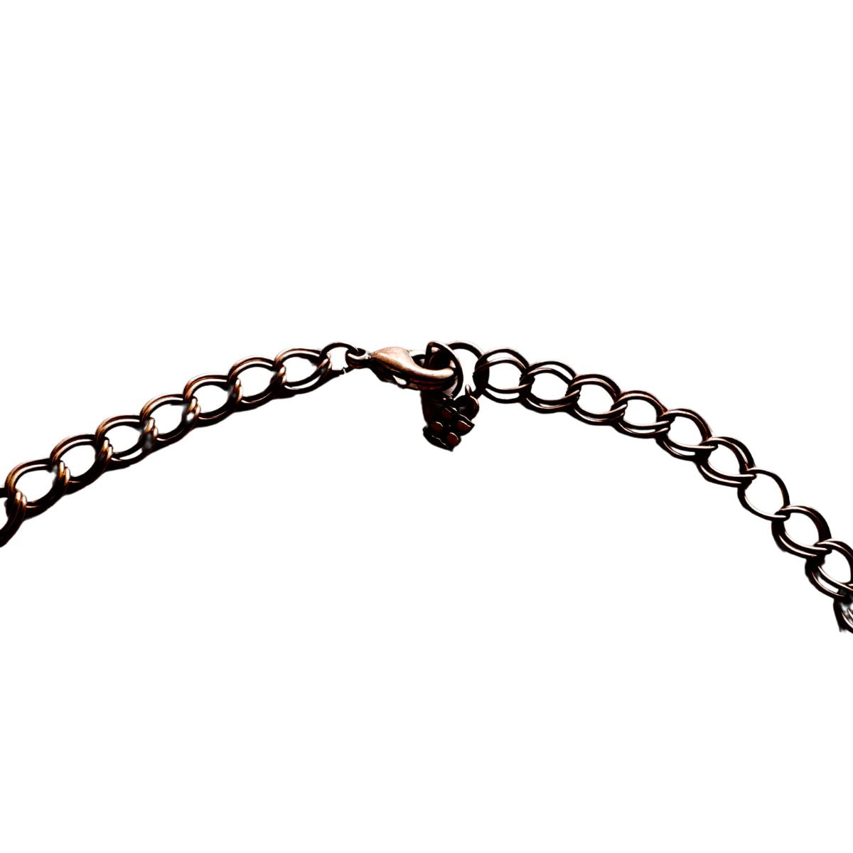 BCBGMAXAZRIA crystal embellished chain fringe statement necklace
