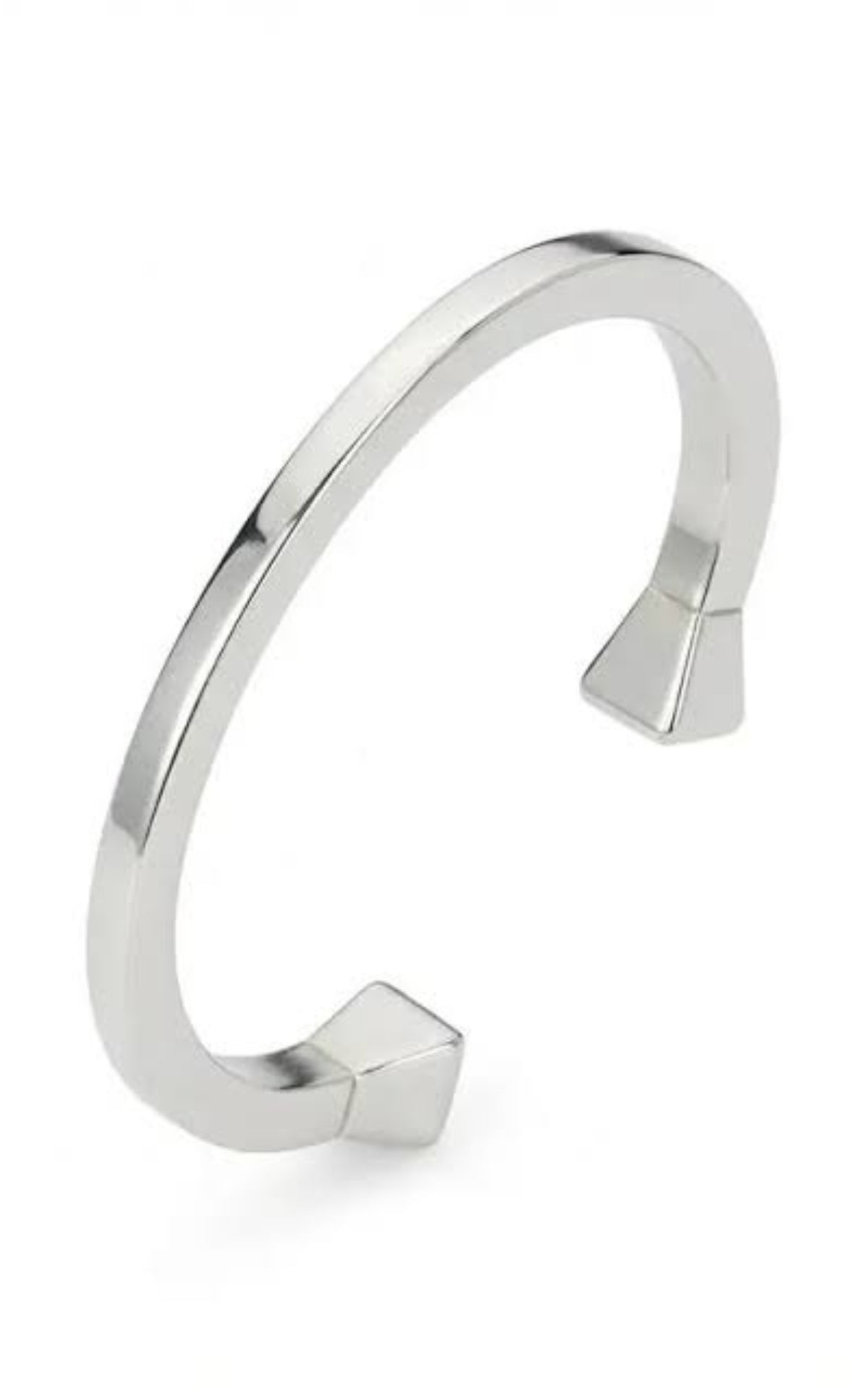 Gucci Chiodo 925 sterling silver cuff bracelet with Gucci logo engraving