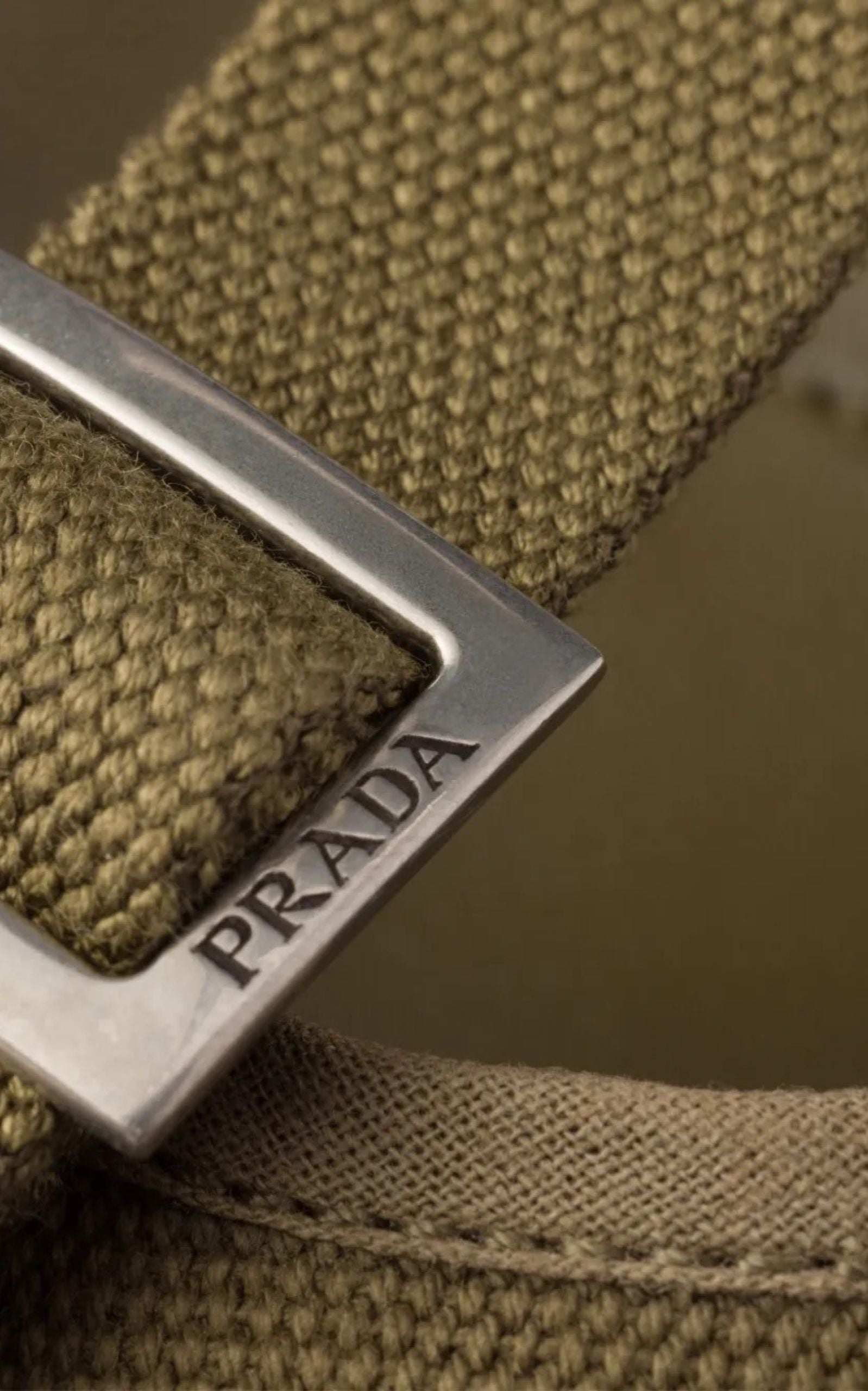 Prada Pointed Slingback Olive Green Kitten Heel Pumps
