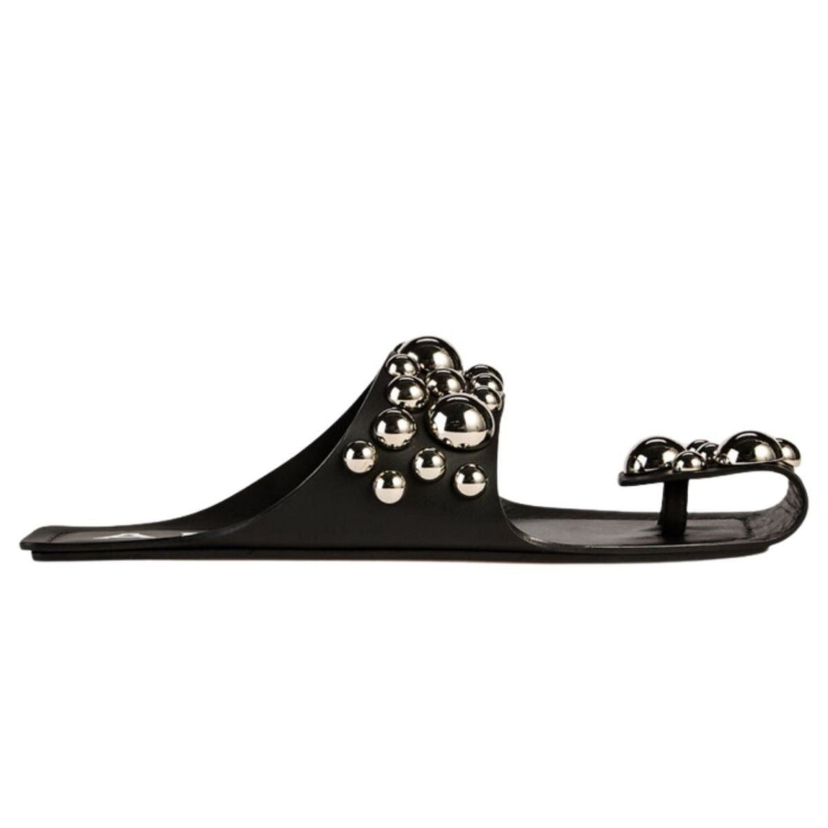 Alaïa Folded Embellished Leather Sandals - Runway Catalog