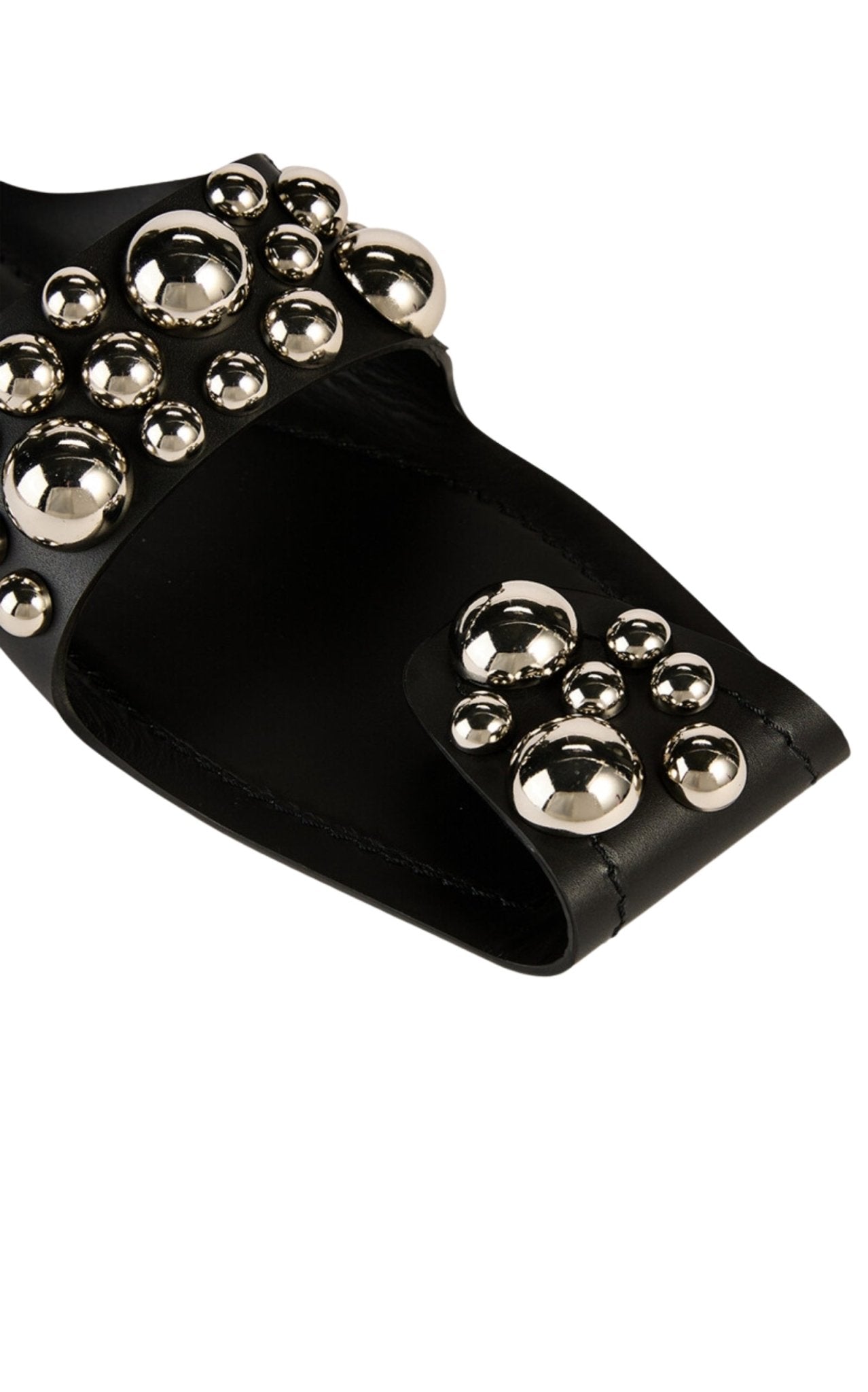 Alaïa Folded Embellished Leather Sandals - Runway Catalog