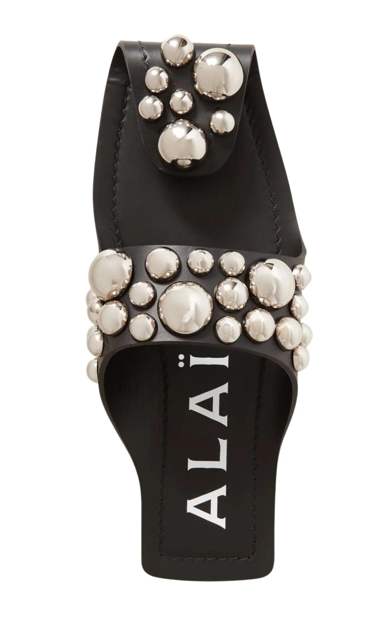 Alaïa Folded Embellished Leather Sandals - Runway Catalog
