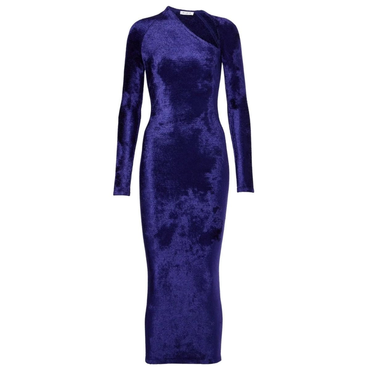Alaïa Velvet Maxi Dress in Violet - Runway Catalog