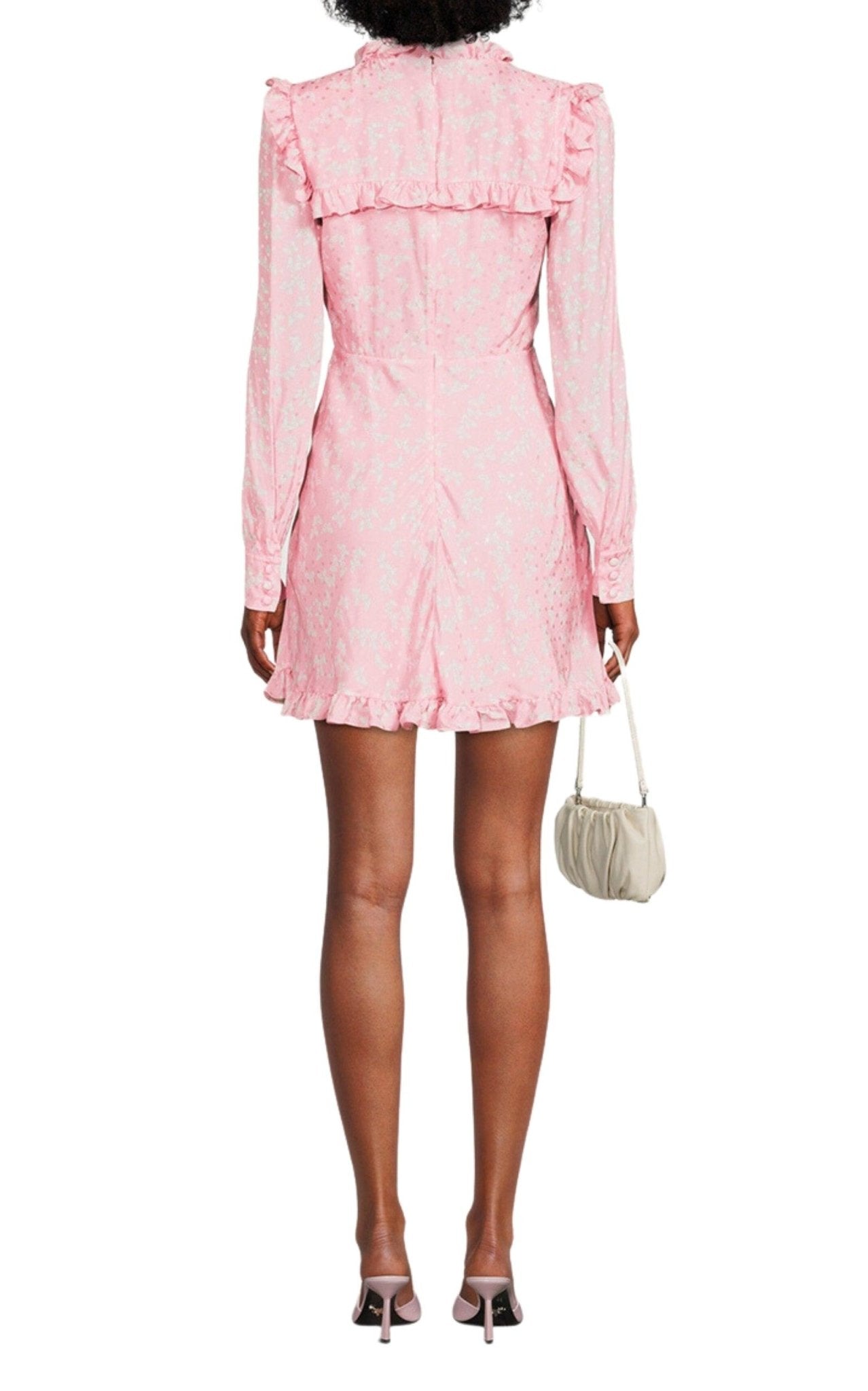 Alessandra Rich Butterfly Jacquard Silk Mini Dress - Runway Catalog