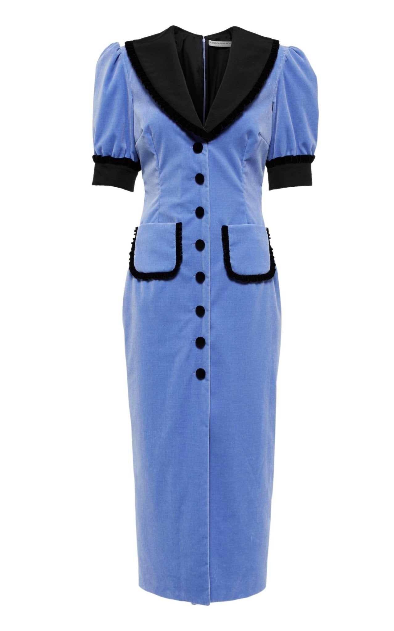 Alessandra Rich Fitted Velvet Dress - Runway Catalog