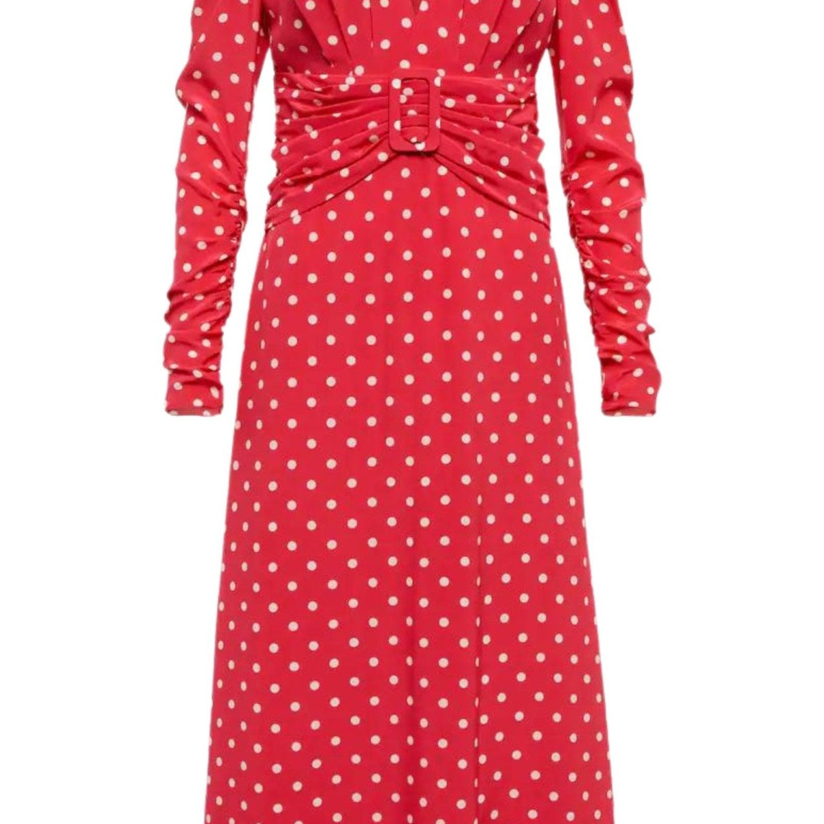 alessandra rich polka dot midi dress Alessandra Rich - Polka-dot Silk Halterneck Midi Dress - 40