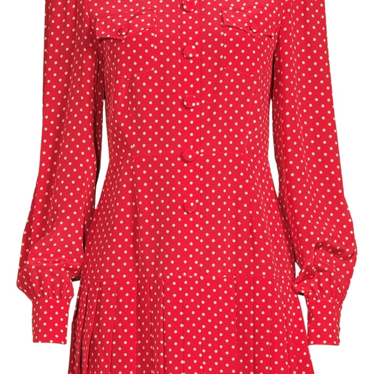 red polka dot dress long sleeve Alessandra Print Silk Shirt Size:US - XS Check Monochrome Dress, Black The gentle neckline and ALLPRODUCTSOKENDO