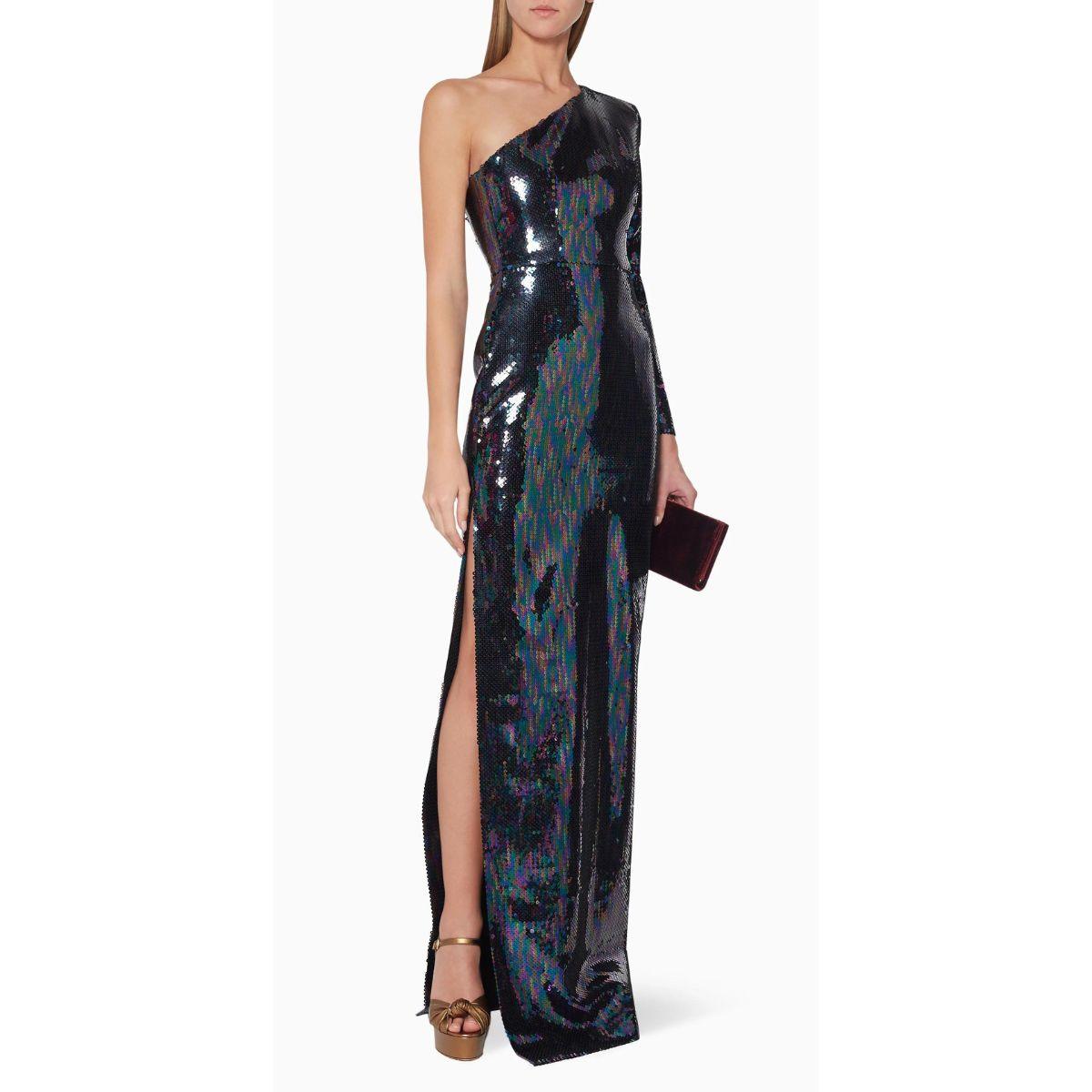 Alex Perry Tallon Sequin One Sleeve Gown - Runway Catalog