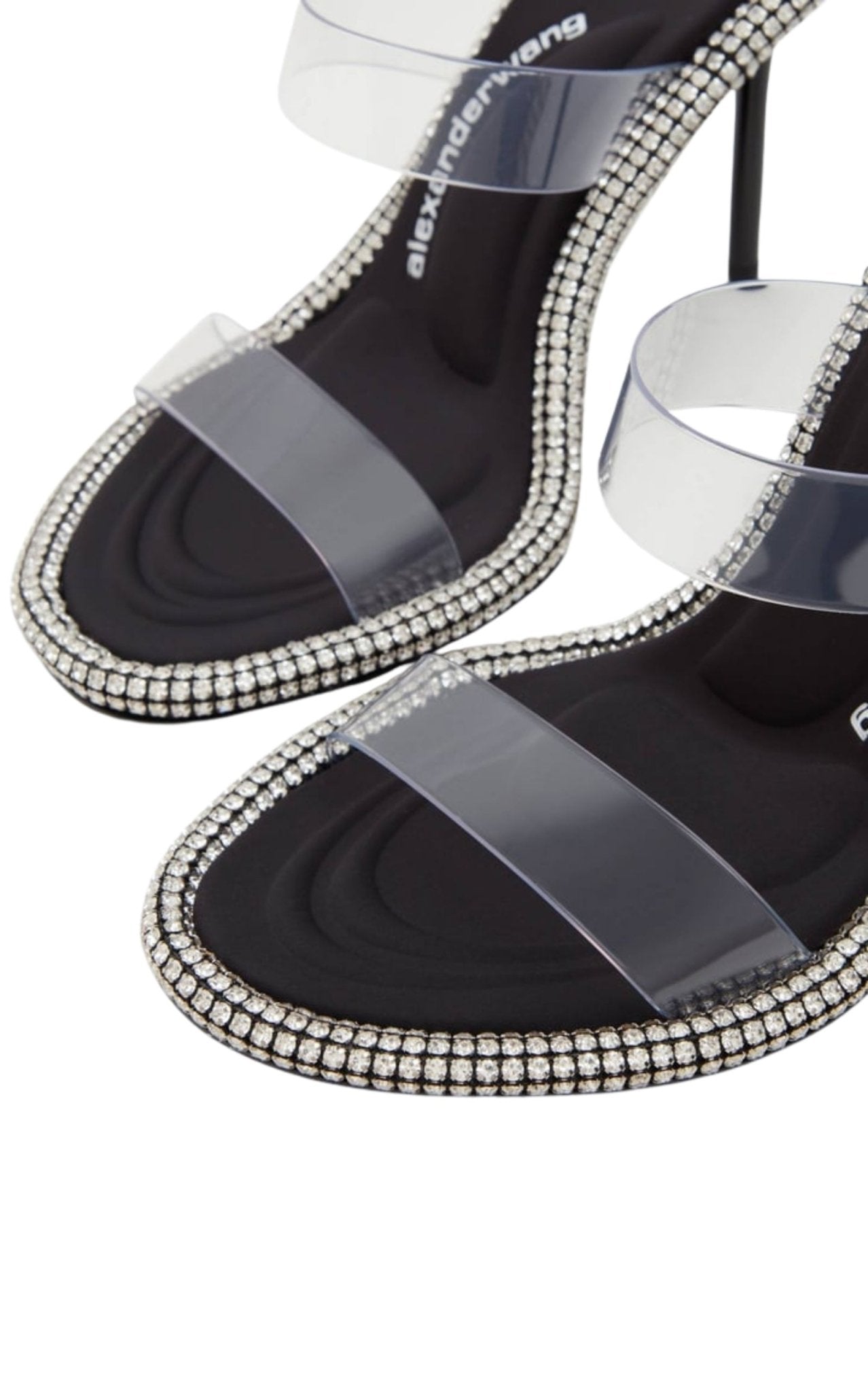 Alexander Wang Nova Crystal Mule Heels - Runway Catalog