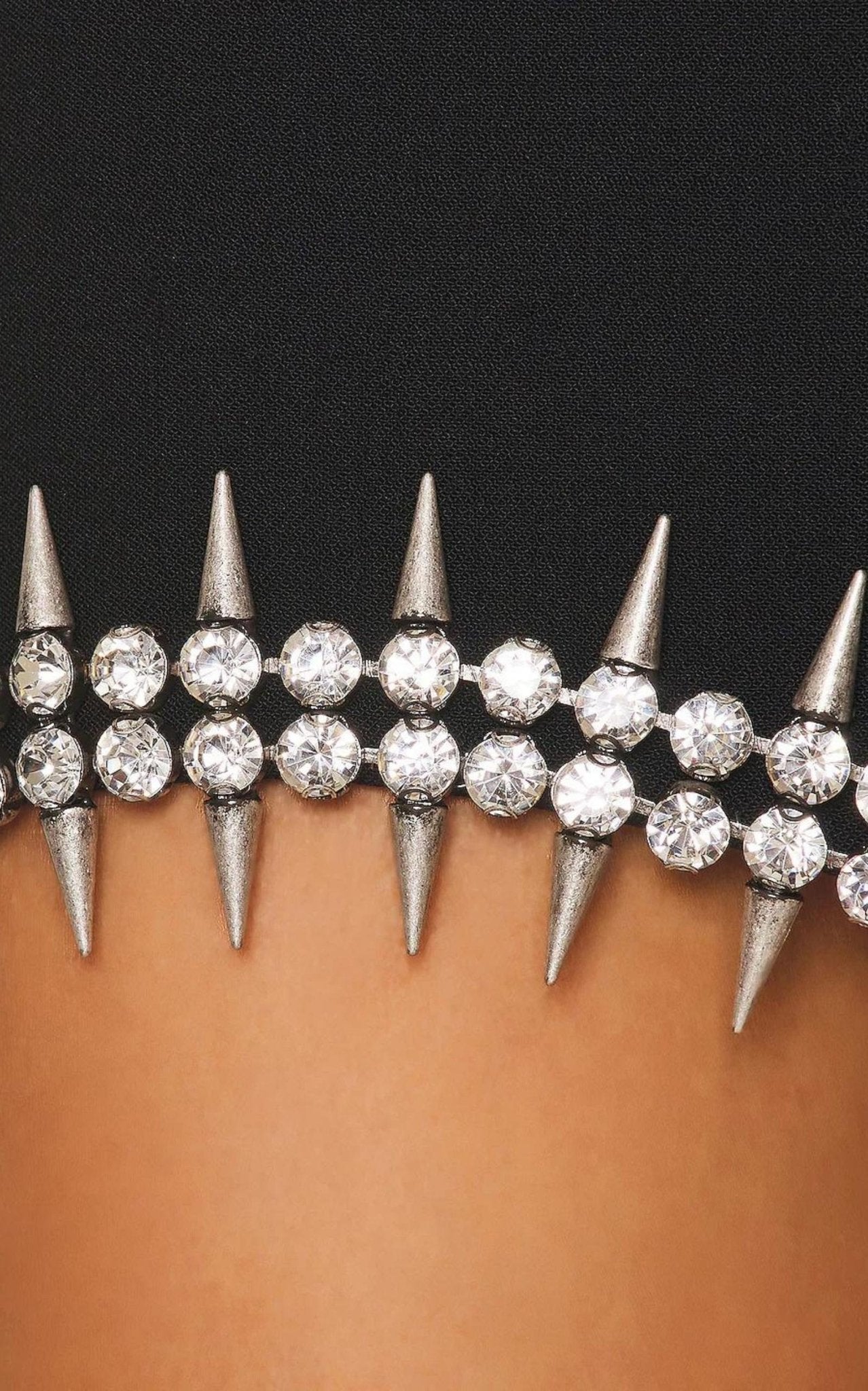 Area Crystal Spike Mini Dress - Runway Catalog