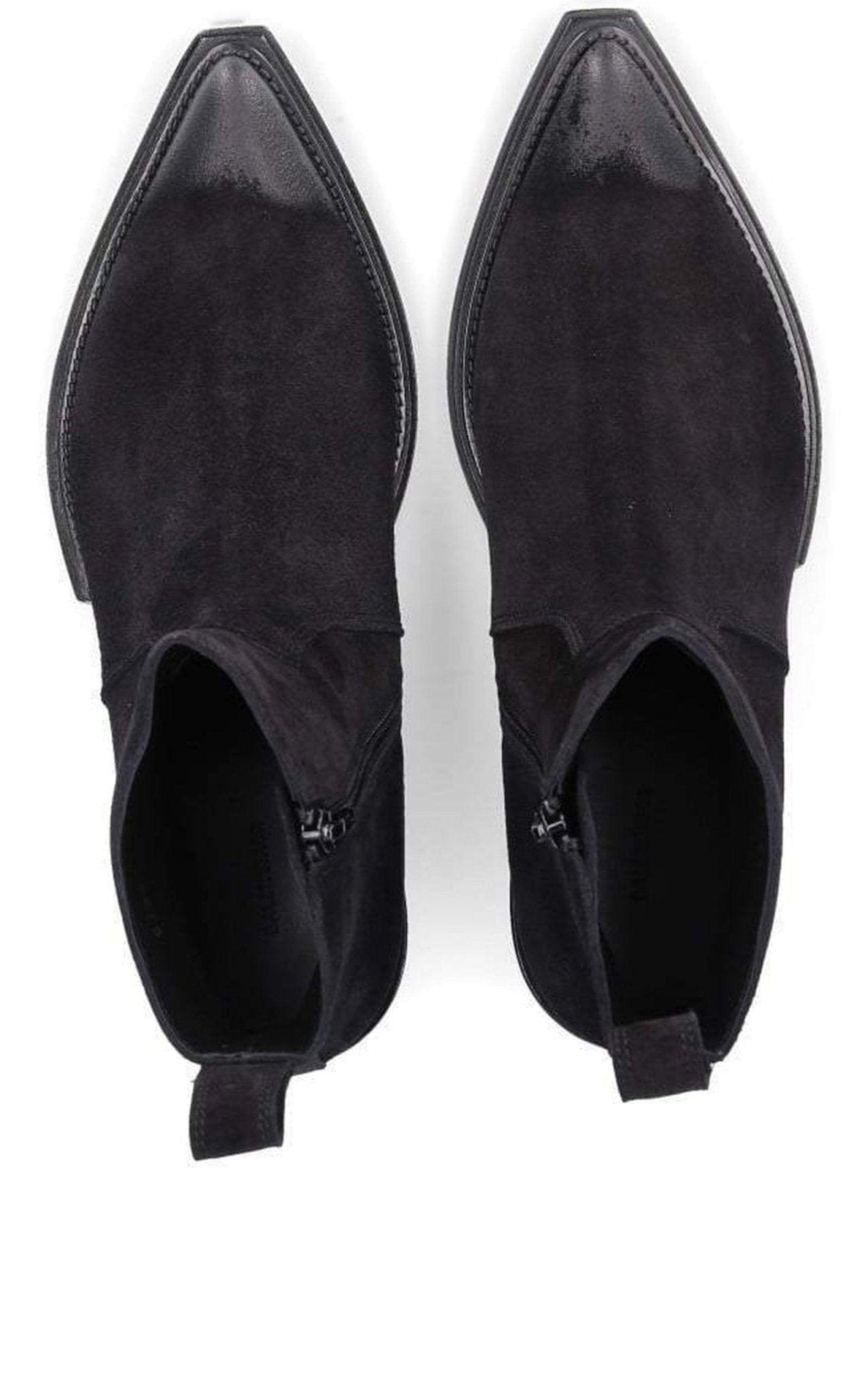 Balenciaga Schwarze Wildleder-Stiefeletten – Runway-Katalog