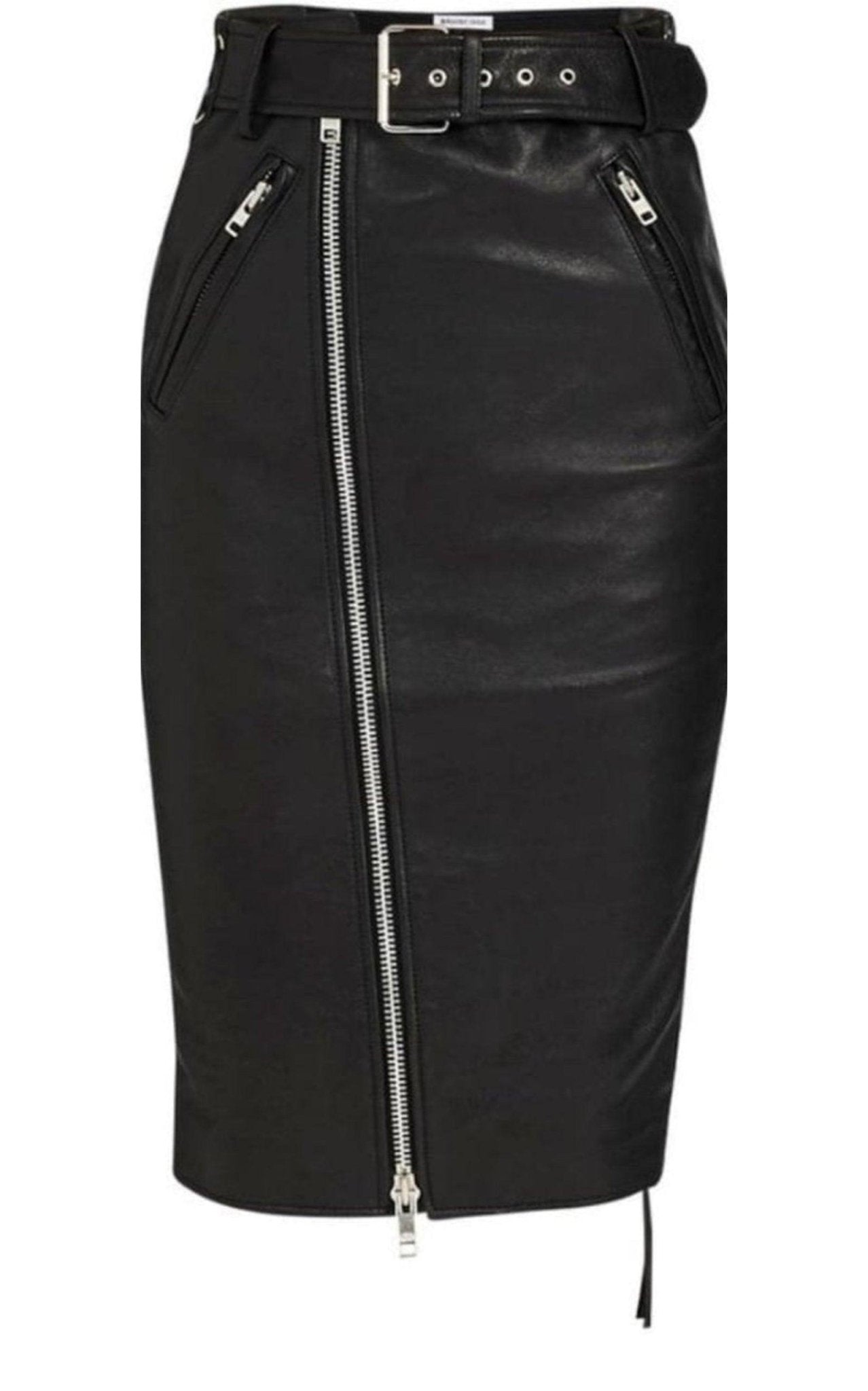 Balenciaga Leather Pencil Skirt - Runway Catalog