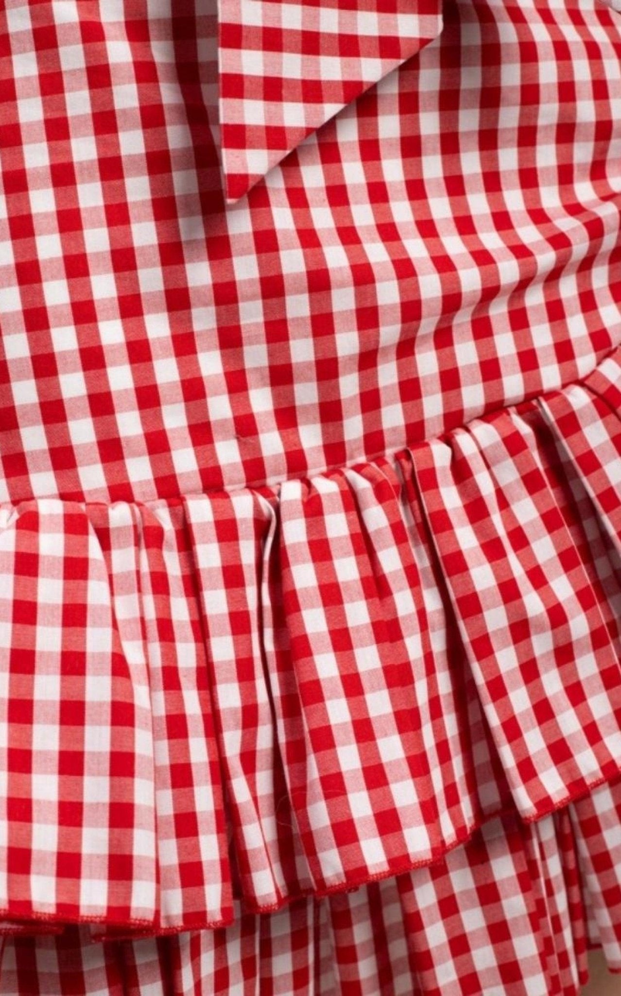 Balmain Belted Ruffled Plaid Mini Skirt - Runway Catalog