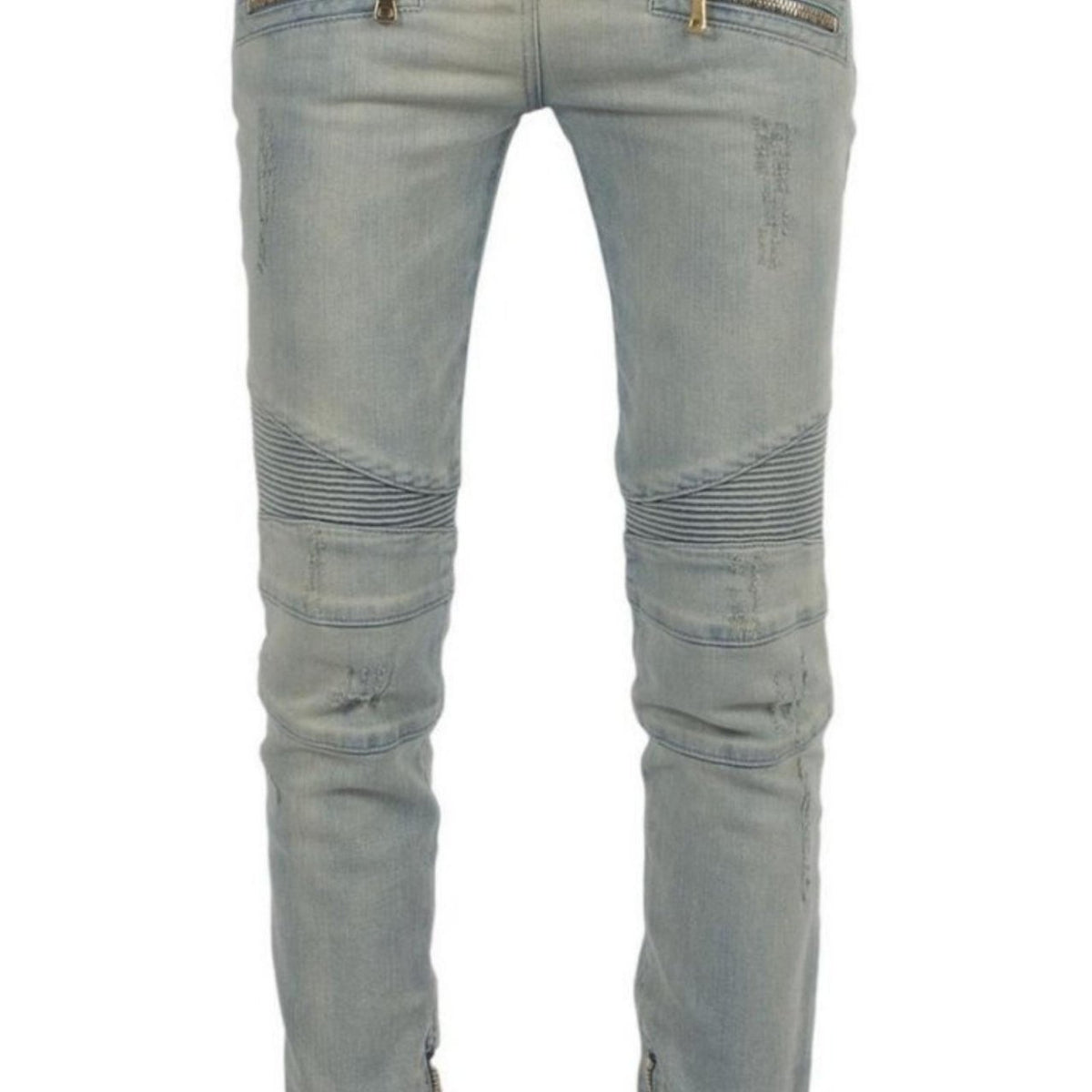 Balmain Distressed BikerJeans