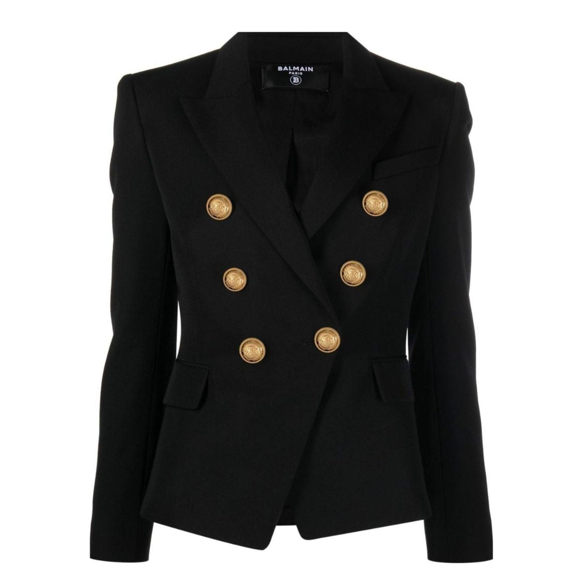 Balmain Double Breasted Wool Blazer - Runway Catalog
