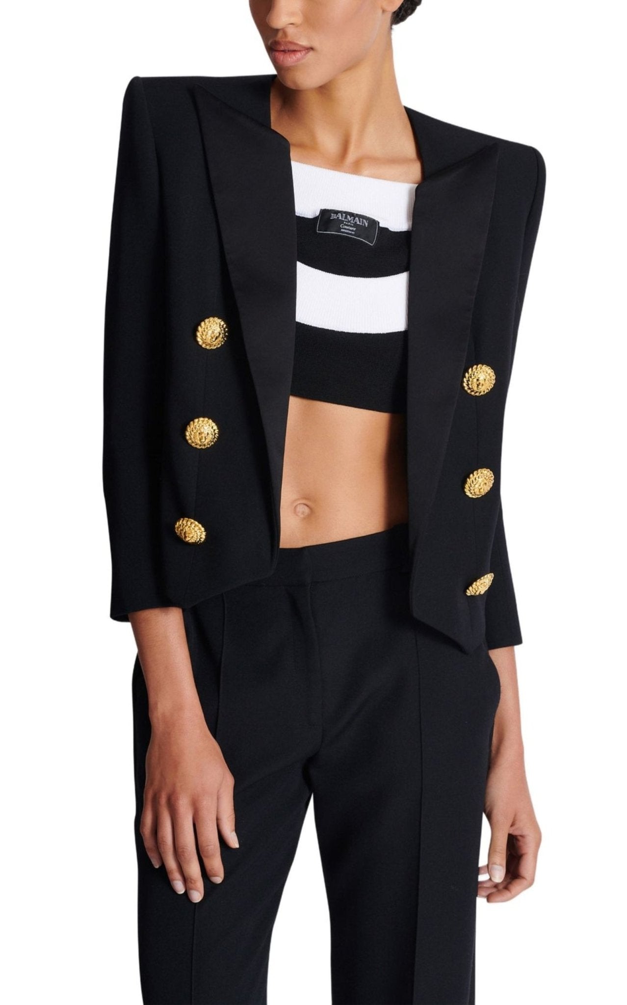 Balmain Edge to Edge 6 Button Blazer - Runway Catalog