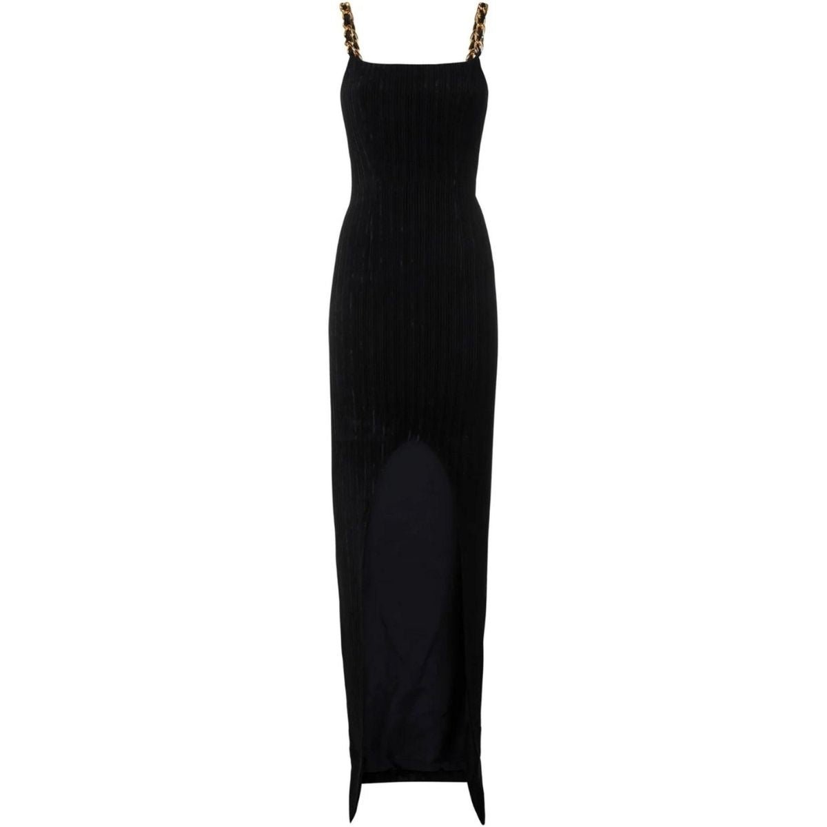 Balmain Front Slit Chain Linked Maxi Dress - Runway Catalog