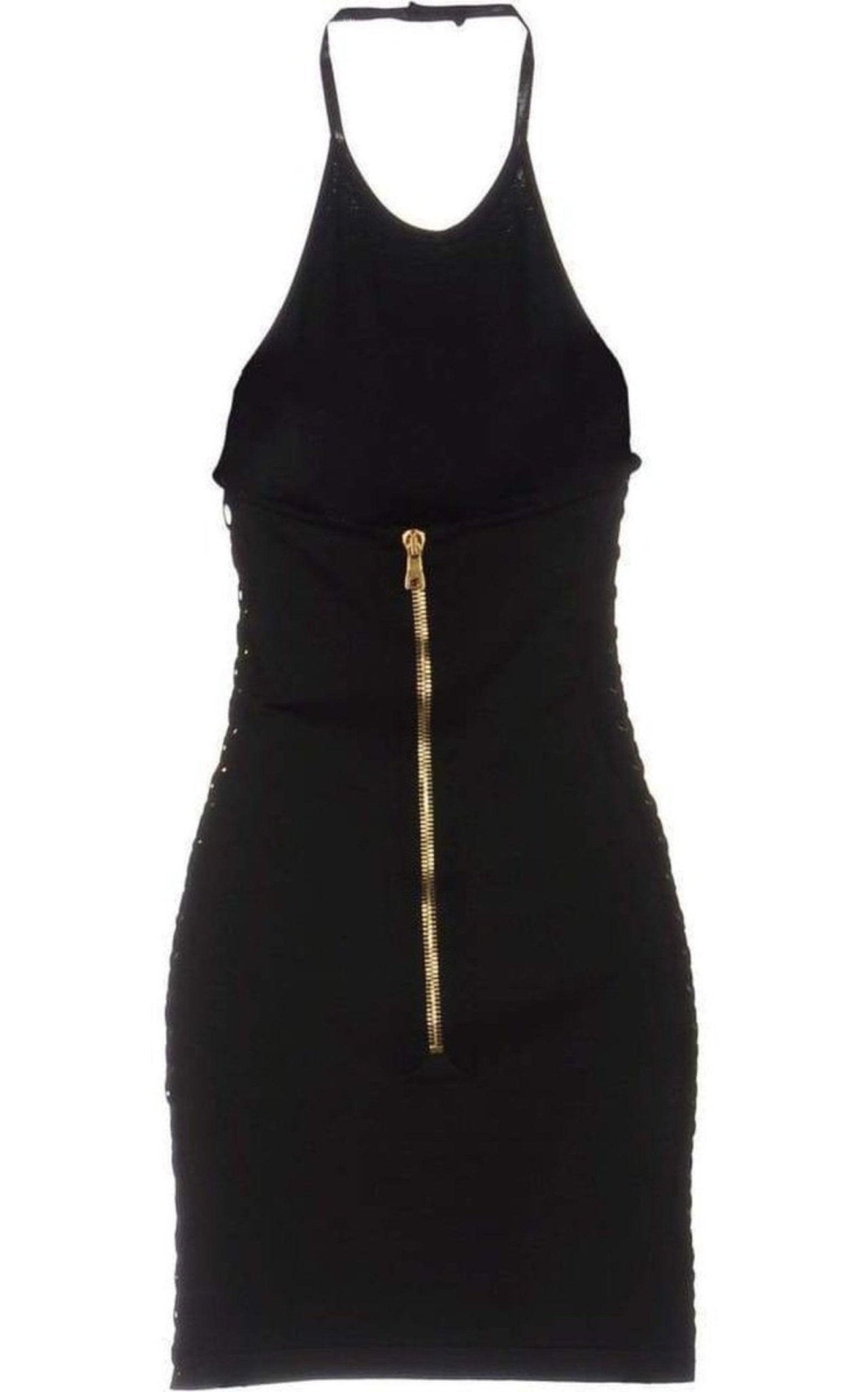 Balmain Halter Neck Mini Dress - Runway Catalog