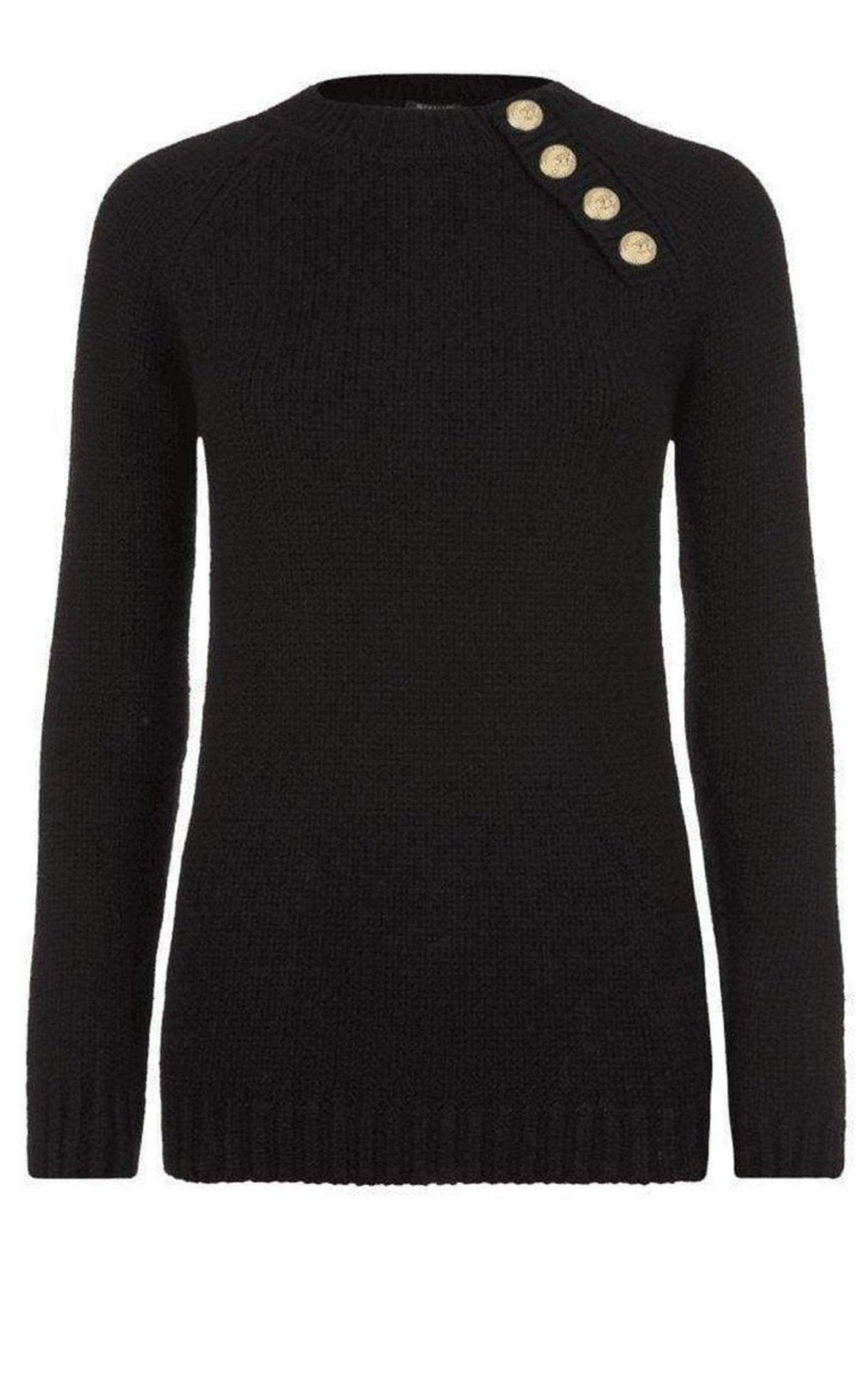 Balmain Merino Wool Crew Neck Pullover - Runway Catalog
