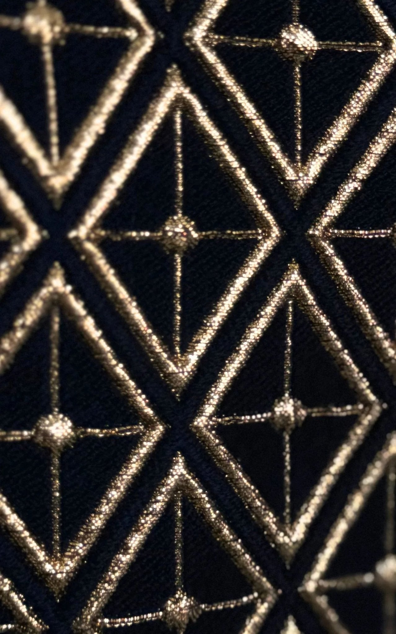 Balmain Metallic Jacquard Skinny Pants in Black and Gold - Runway Catalog