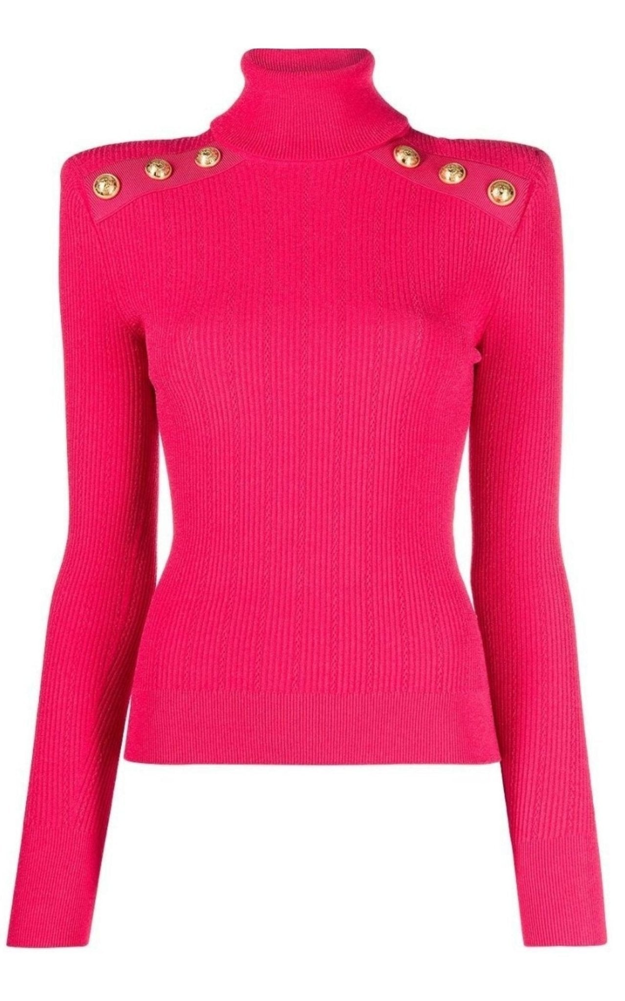 Balmain Rib - knit Turtleneck Jumper - Runway Catalog