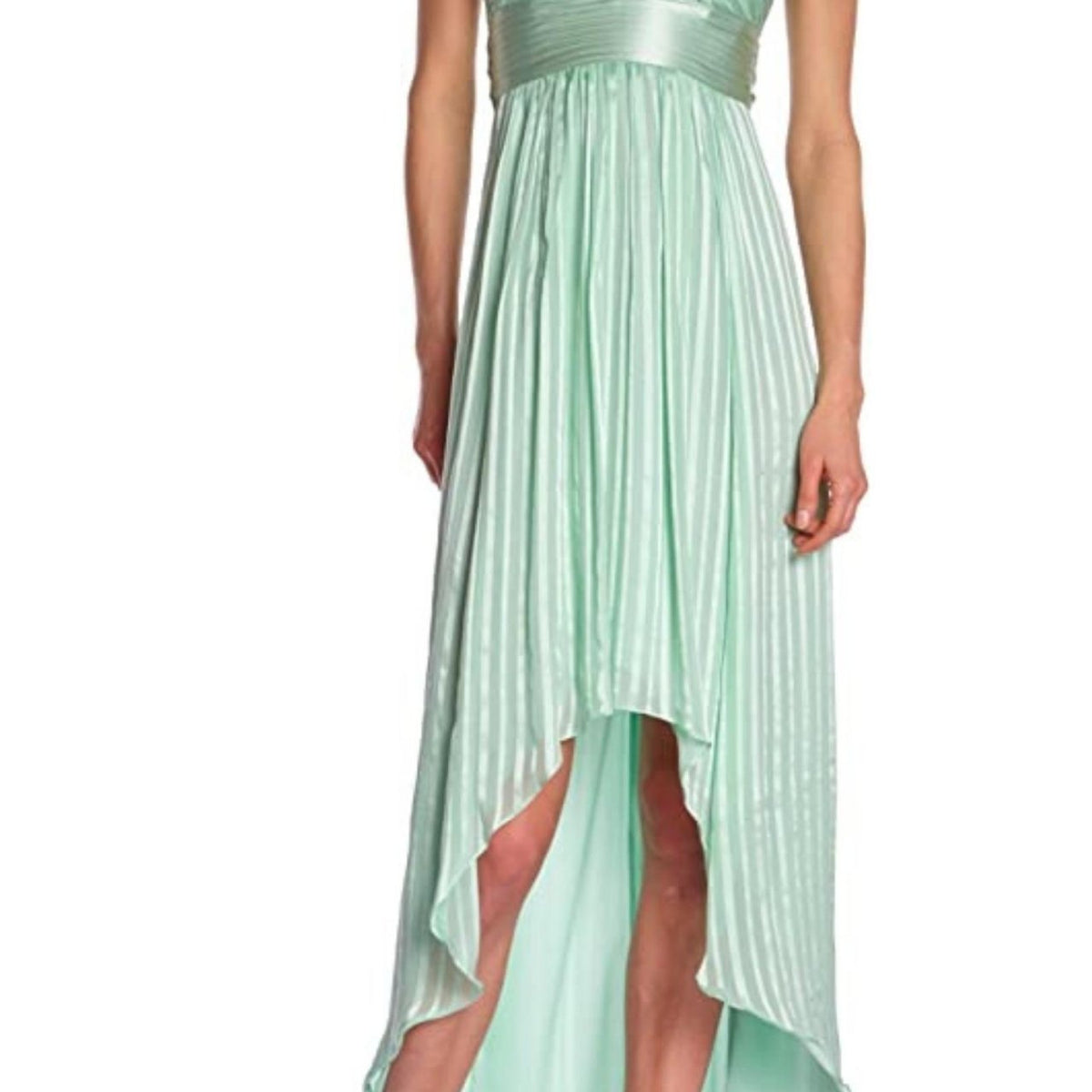 BCBGMAXAZRIA Alicia Silk Opaline Green Charmeuse Gown – Runway Catalog