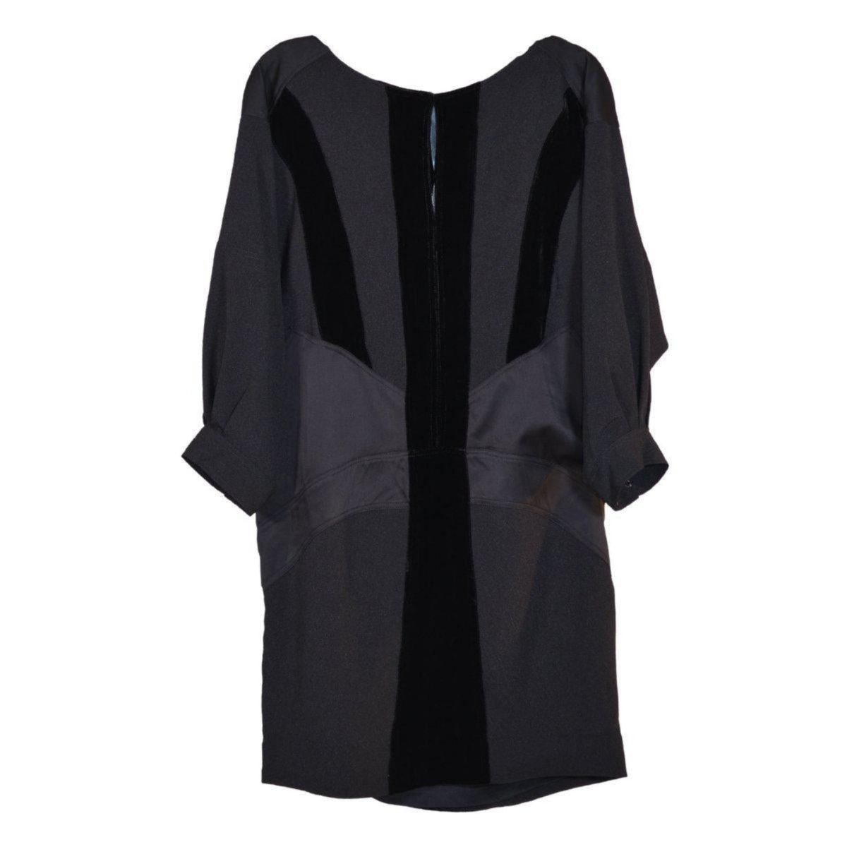 BCBGMAXAZRIA Black Bat Sleeve Mini Dress - Runway Catalog