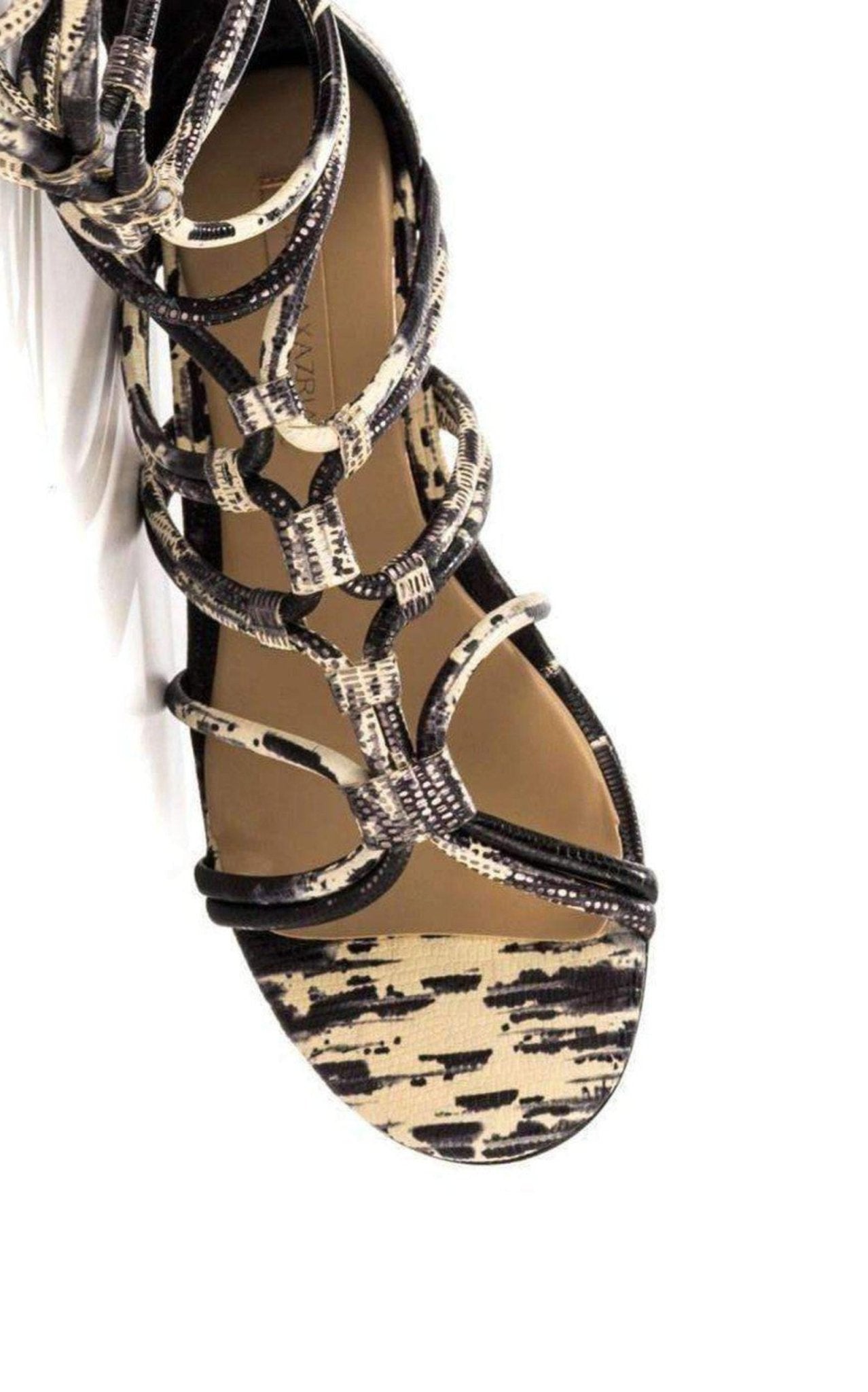 BCBGMAXAZRIA Brixton Leder-Gladiator-Sandalen – Laufsteg-Katalog