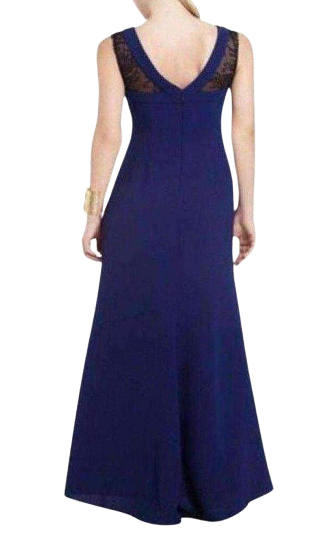 BCBGMAXAZRIA Evans Lace Insert Evening Dress - Runway Catalog
