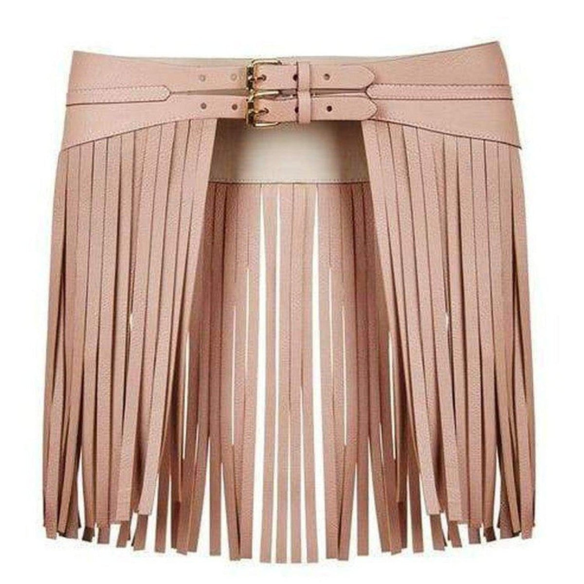 BCBGMAXAZRIA Fringe Contour Waist Belt - Runway Catalog