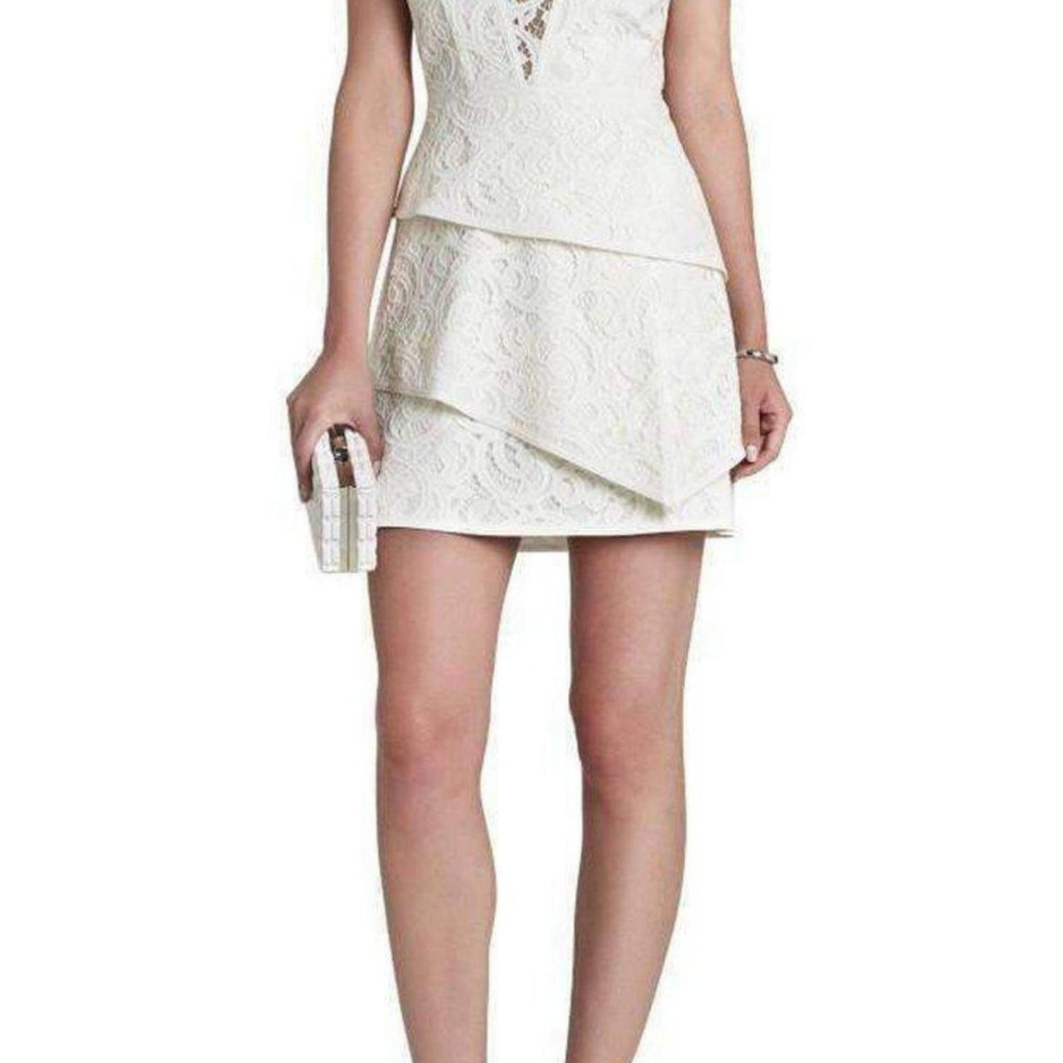 BCBGMAXAZRIA Hannah Engineered Lace Dress BCBGMAXAZRIA Hannah Engineered Lace Dress