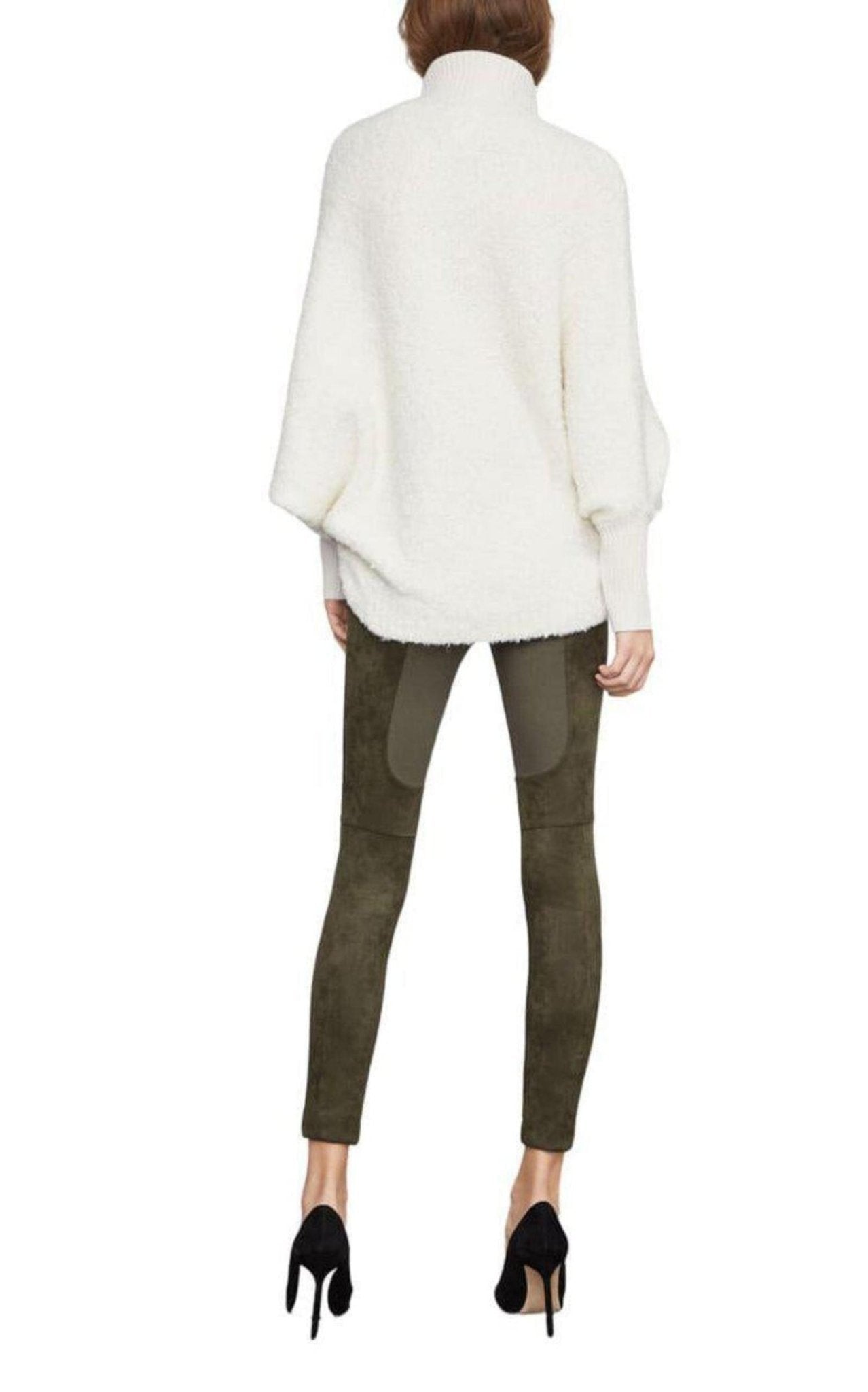 BCBGMAXAZRIA High - Low Turtleneck Merino Blend Sweater - Runway Catalog