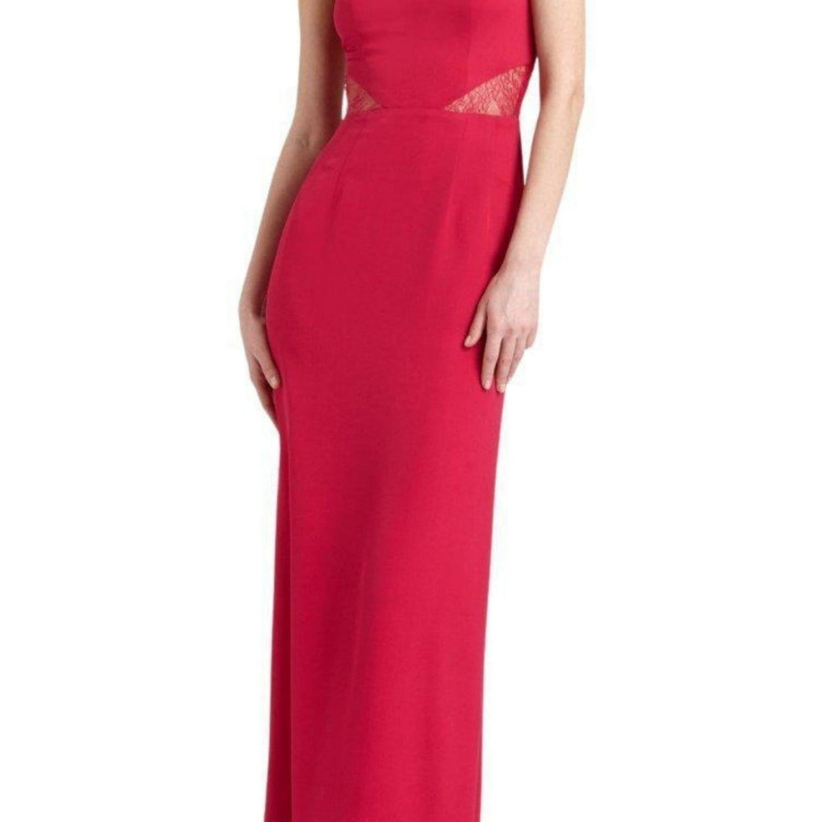 BCBGMAXAZRIA Karey Maxi Lace Detail Turkish Pink Dress – Runway Catalog