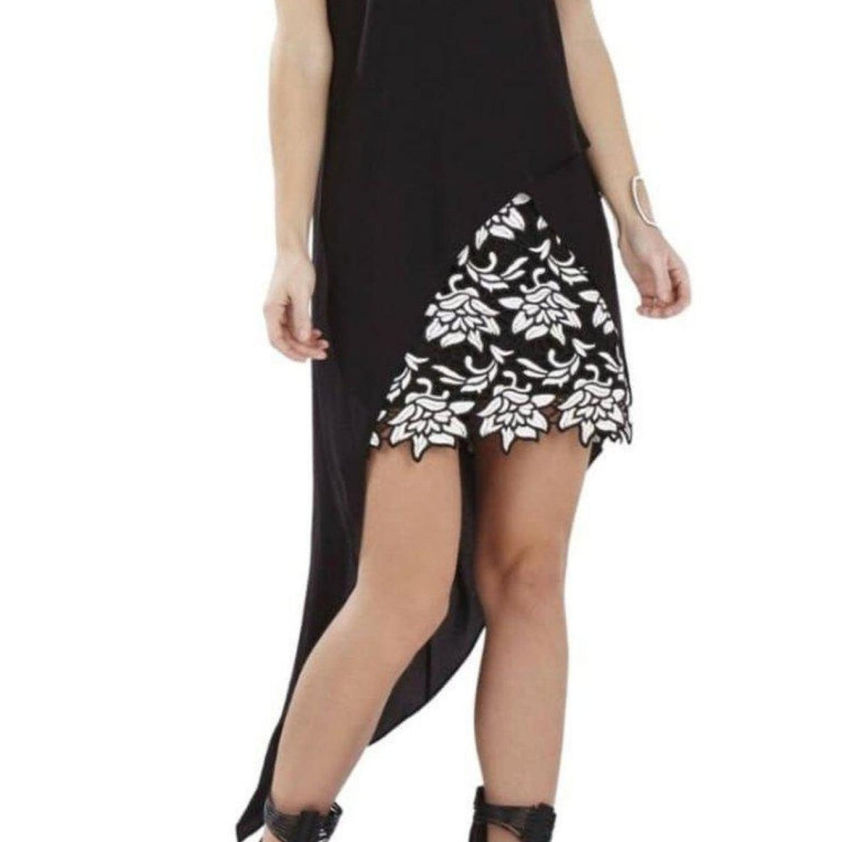 bcbgeneration asymmetrical dress Off-White Bow Tie Mini Dress main image 0