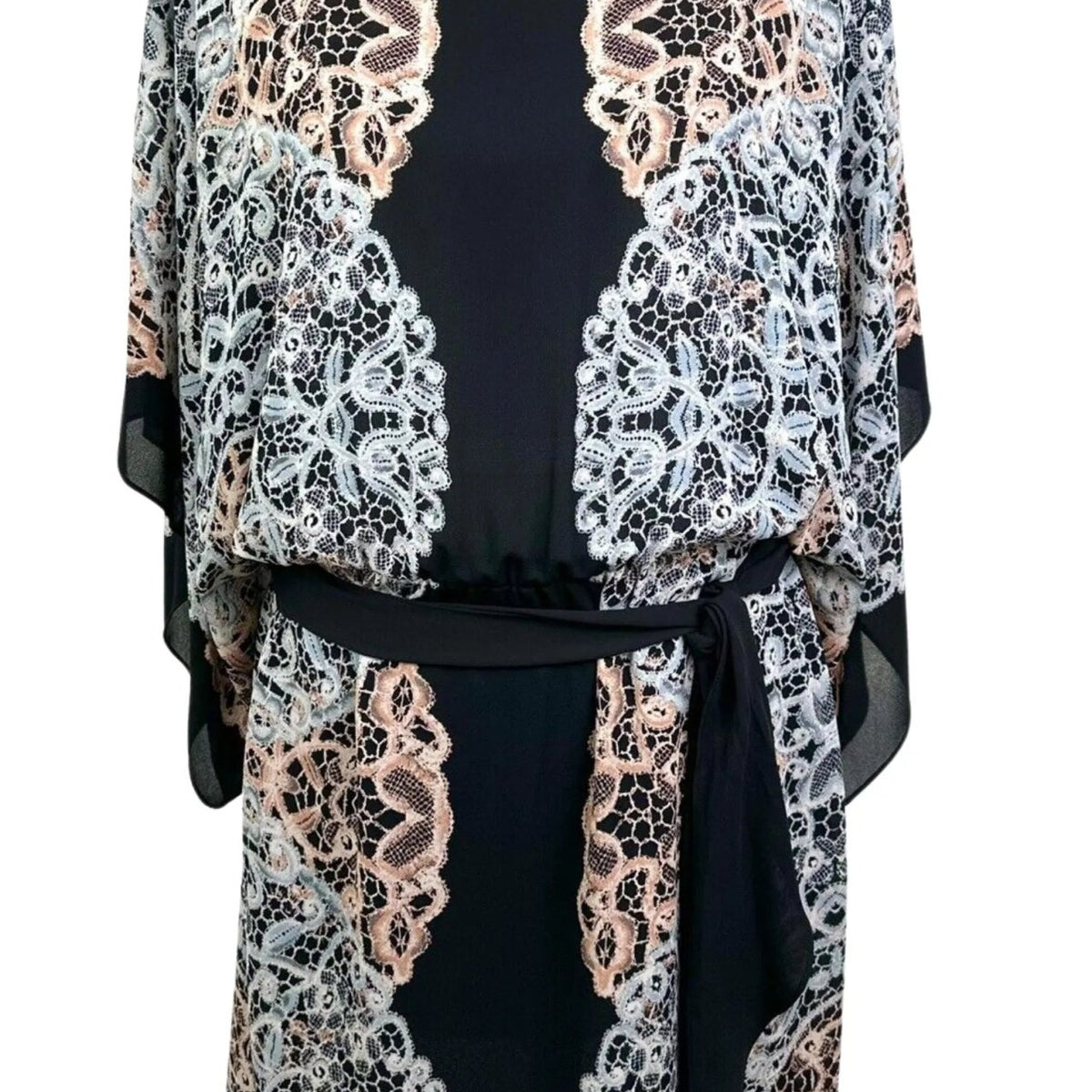BCBGMAXAZRIA Black Combo Kimono Dress – Runway Catalog