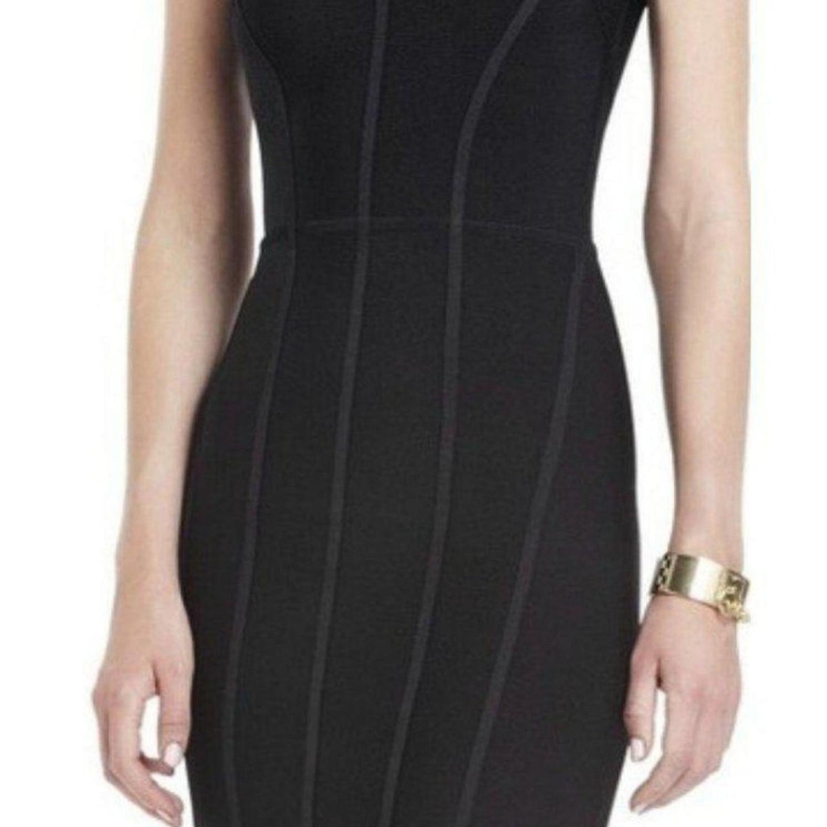 bcbg black dress BCBGMAXAZRIA Makenna Black BodyCon Sheet Dress – Runway Catalog