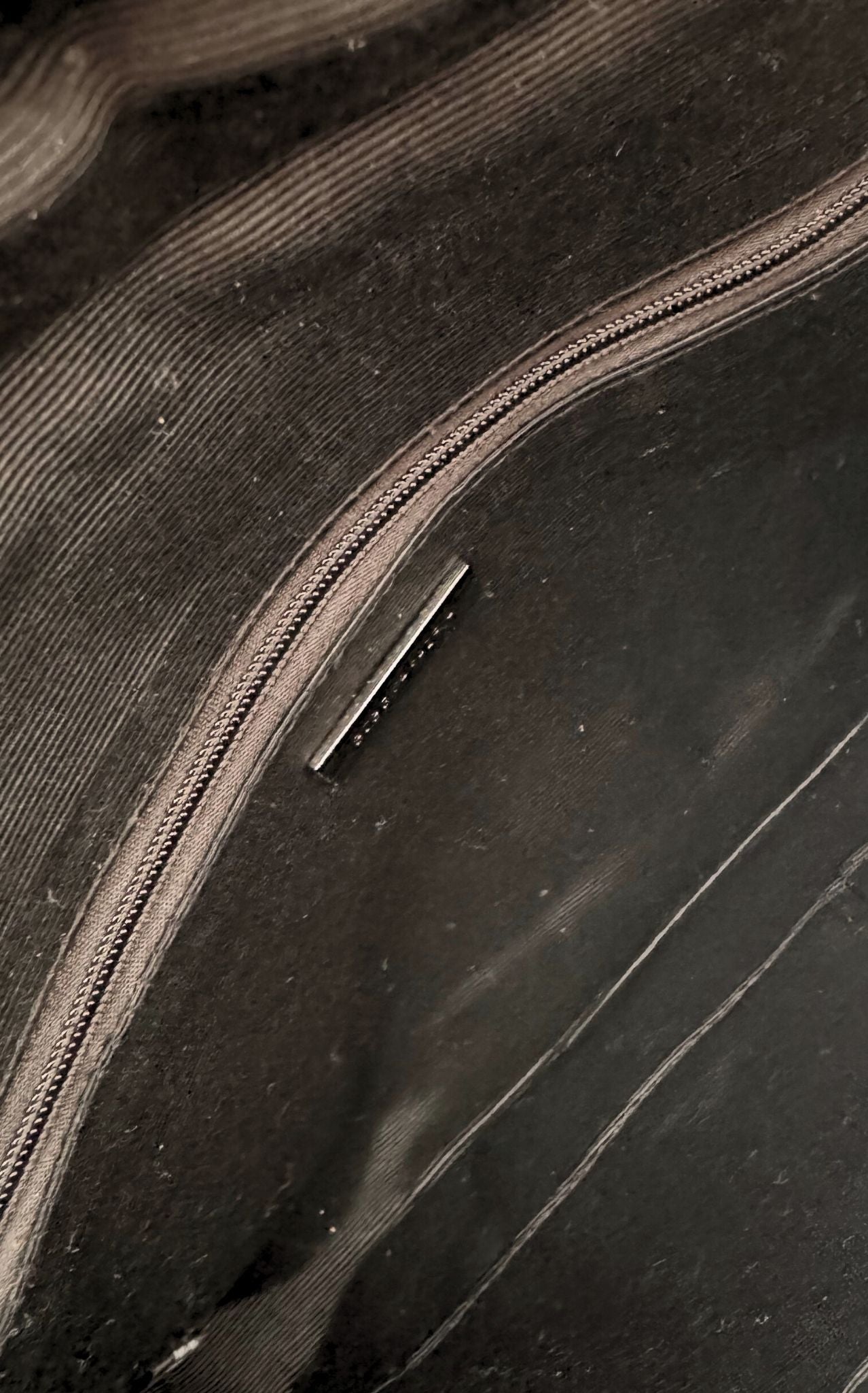 BCBG Maxazria black metal mesh quilted chain clutch bag