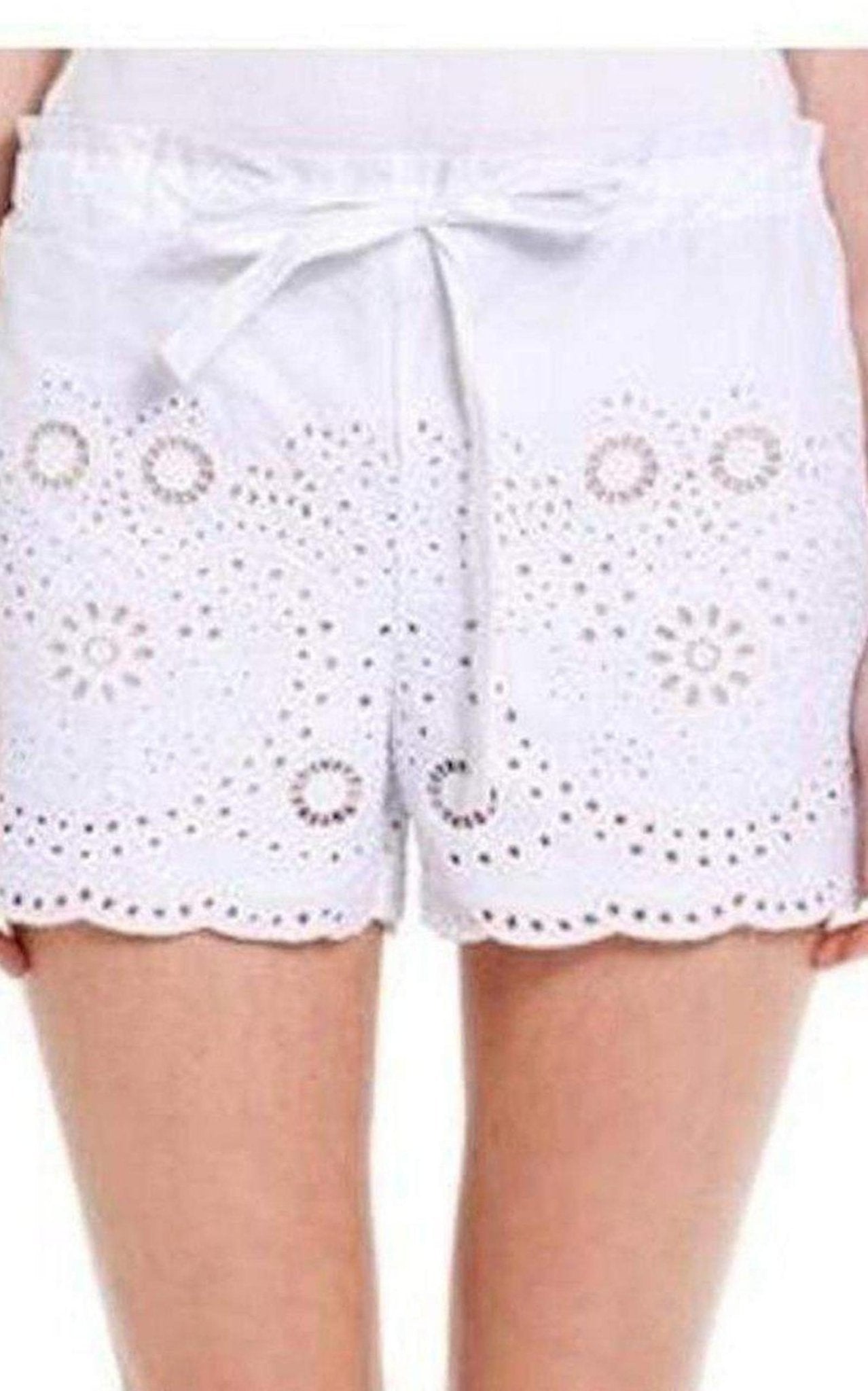 BCBGMAXAZRIA Pash Shorts mit Kordelzug und Spitze – Laufsteg-Katalog