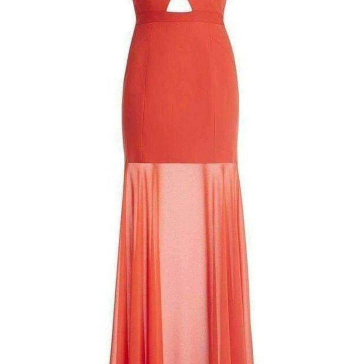 BCBGMAXAZRIA Ria Criss-Cross Front Gown, 10 / Red