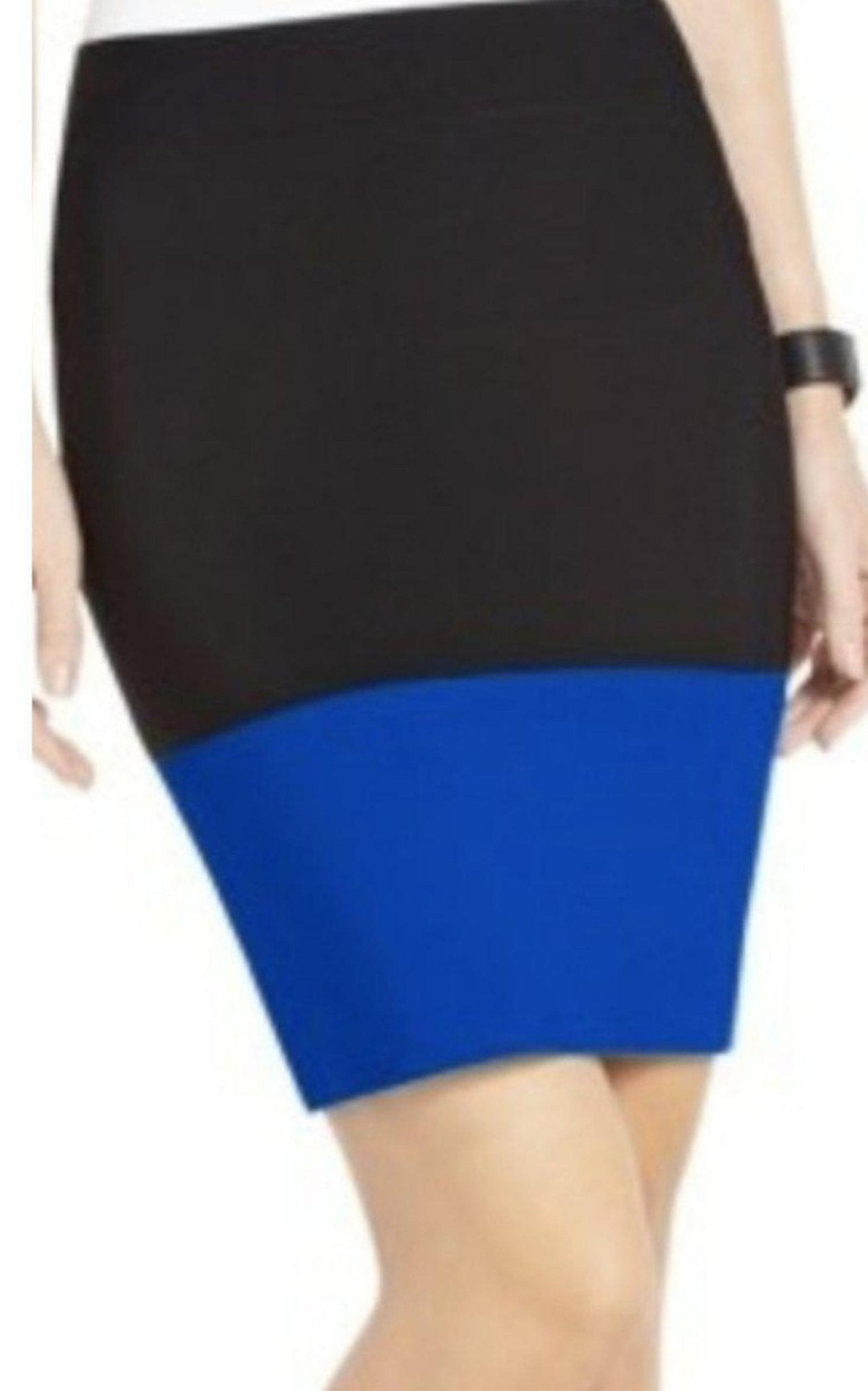 BCBGMAXAZRIA Scarlett Color Block Pencil Skirt - Runway Catalog