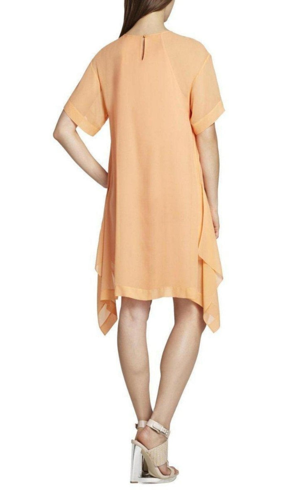 BCBGMAXAZRIA Sharon Layered Silk Dress - Runway Catalog