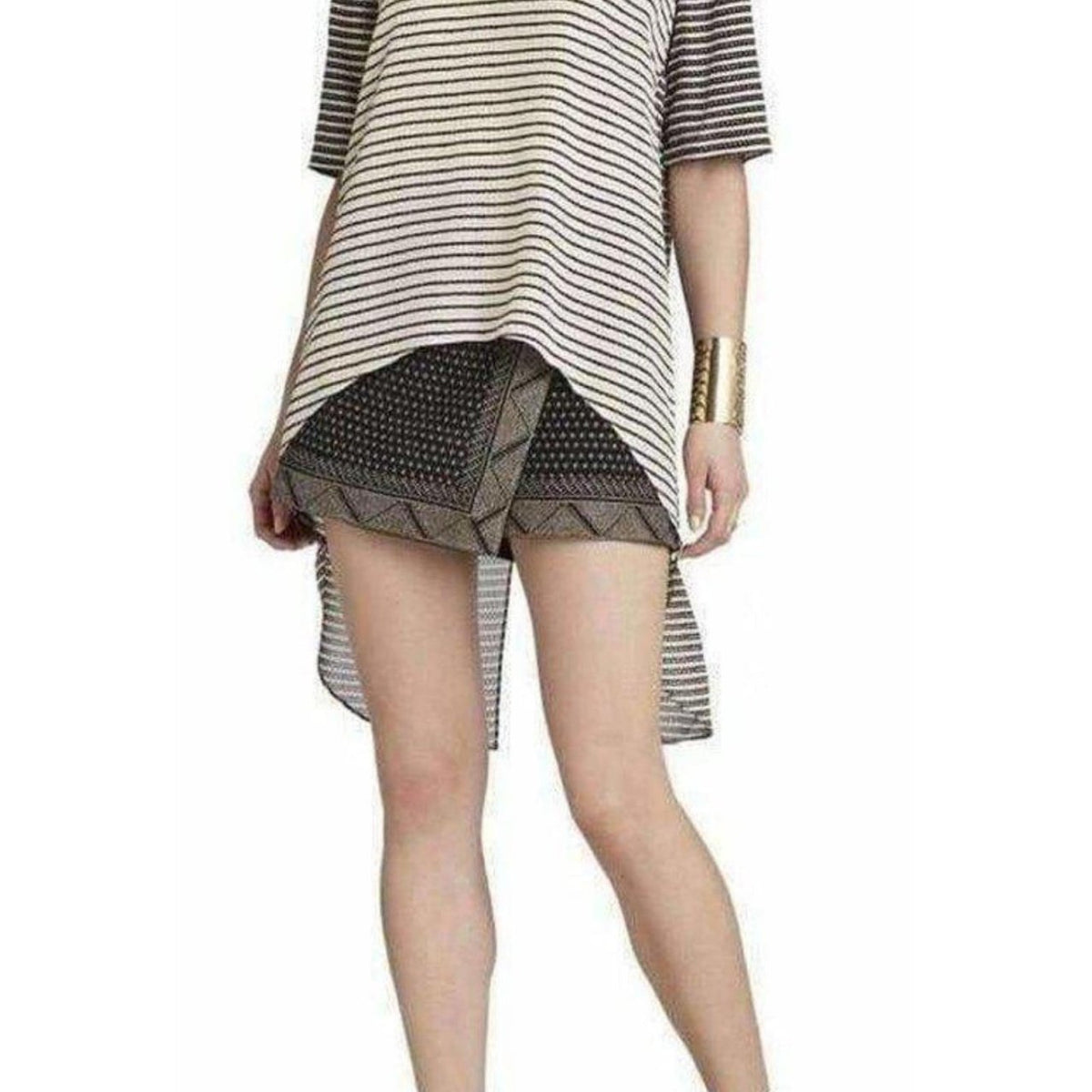 Haut BCBGMAXAZRIA En Soie 100% Marron Clair Beige - Taille S - Occasion Très Bon état - Style Basique Chic