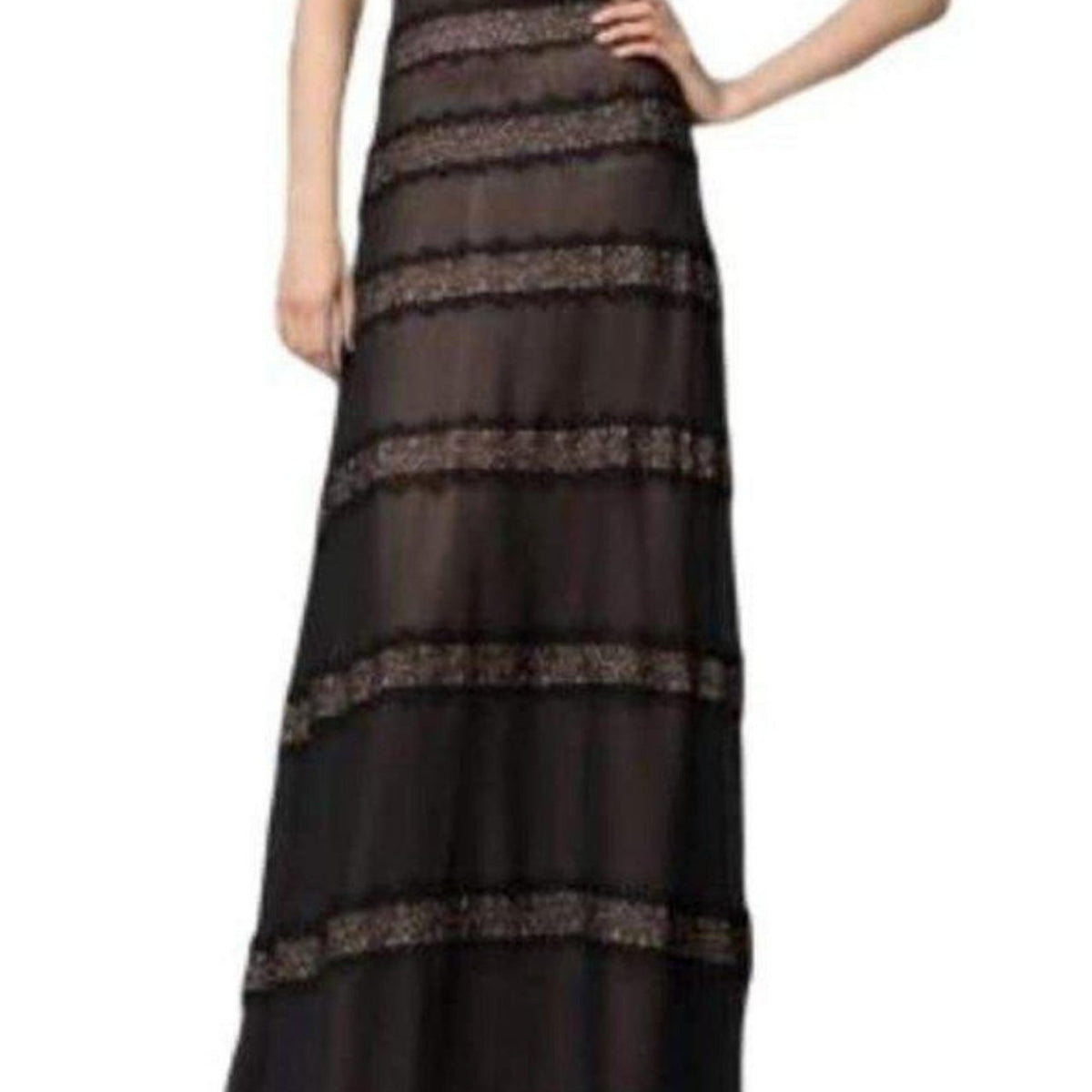 BCBGMAXAZRIA Silk Lace Black Dress – Runway Catalog
