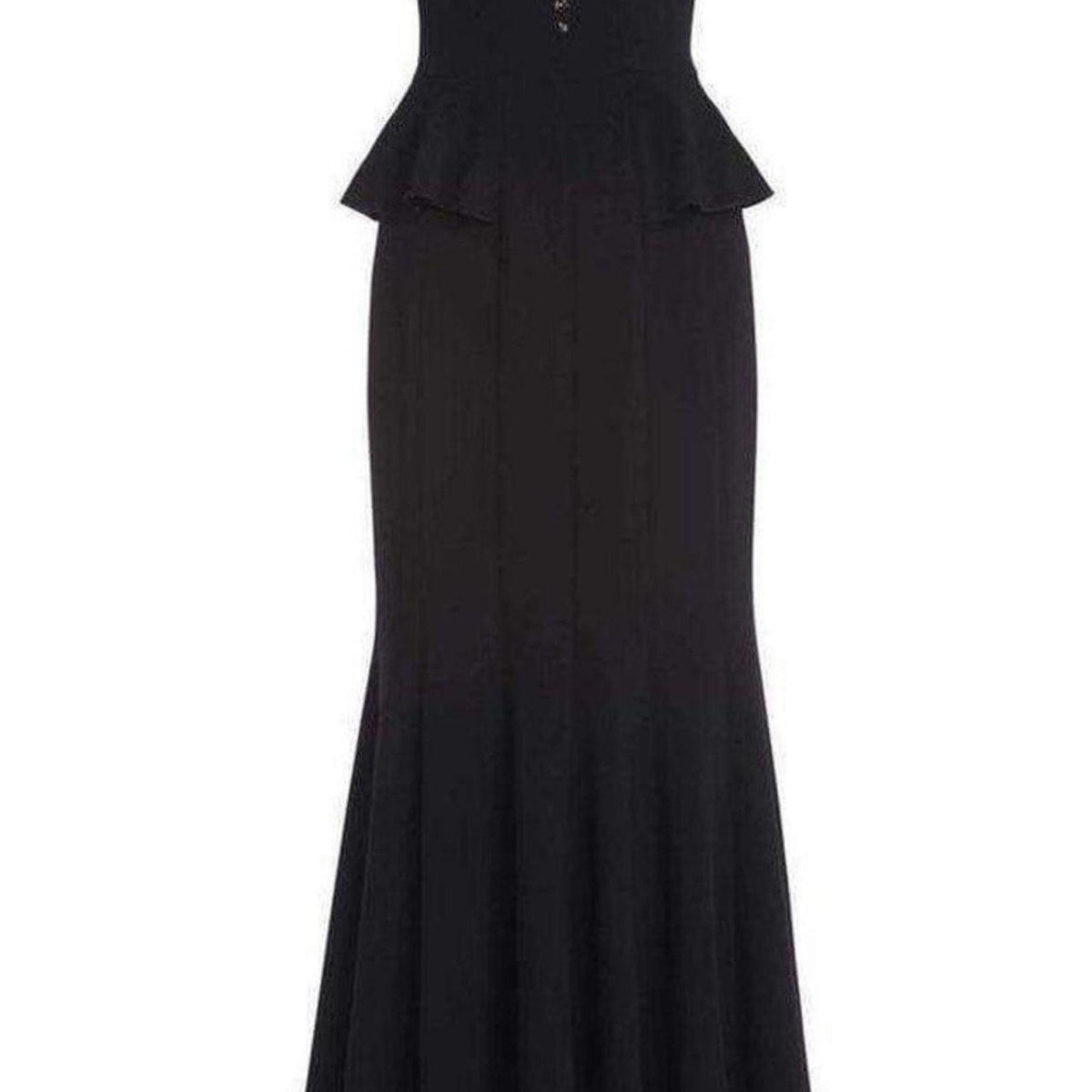 BCBGMAXAZRIA Silvia Sleeveless Peplum Long Dress