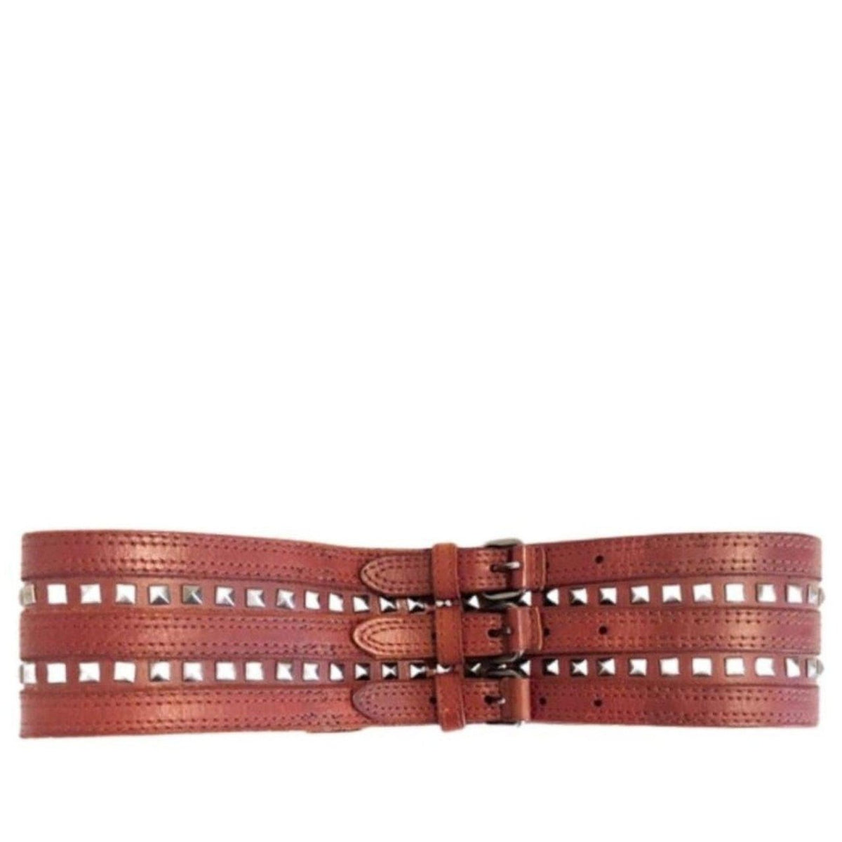 BCBGMAXAZRIA Leather Corset Belt M/L BCBG MaxAzria Faux Leather Chain Belt 90s Y2K | Mercari main image 2