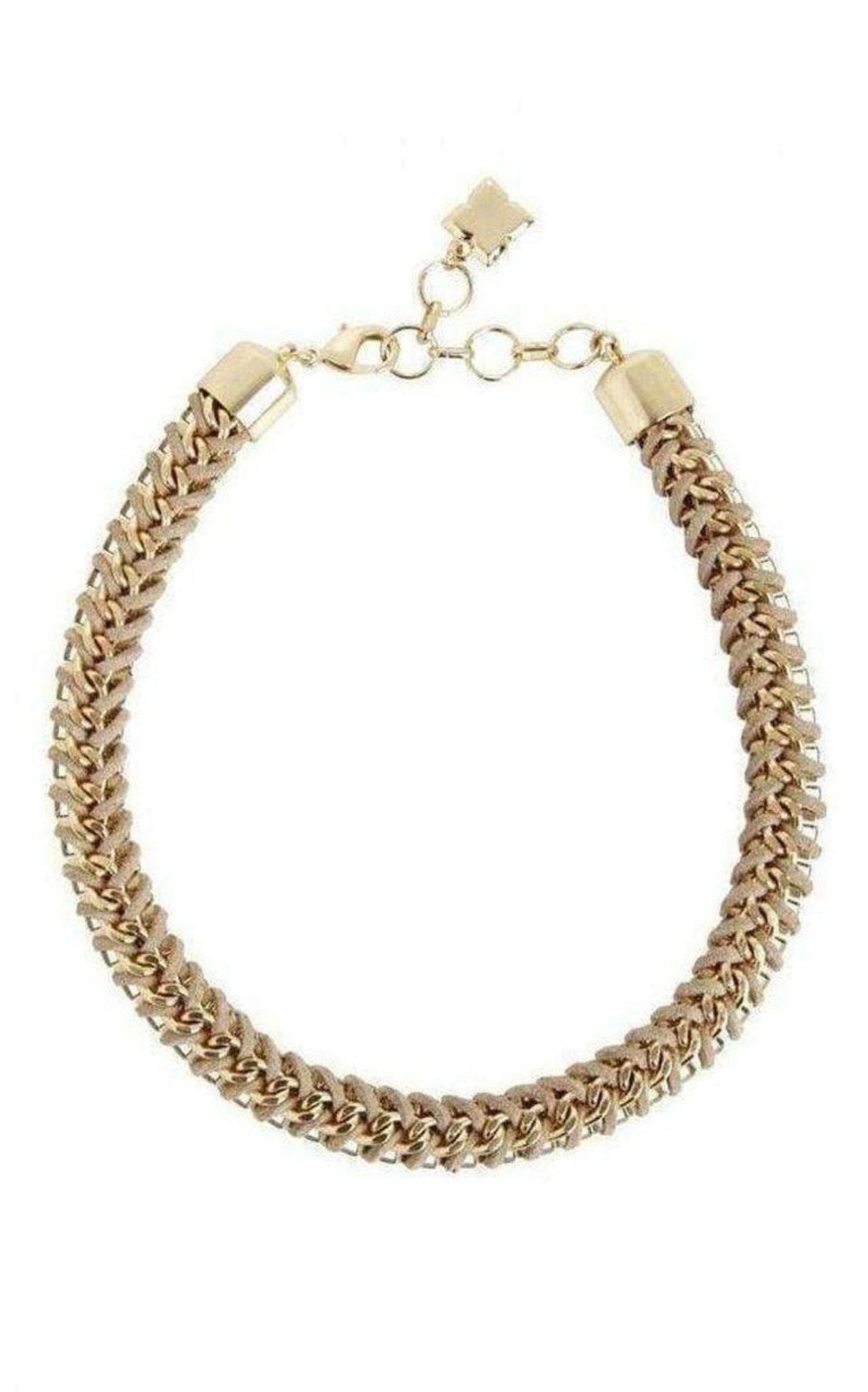 BCBGMAXAZRIA Woven Box Chain Necklace