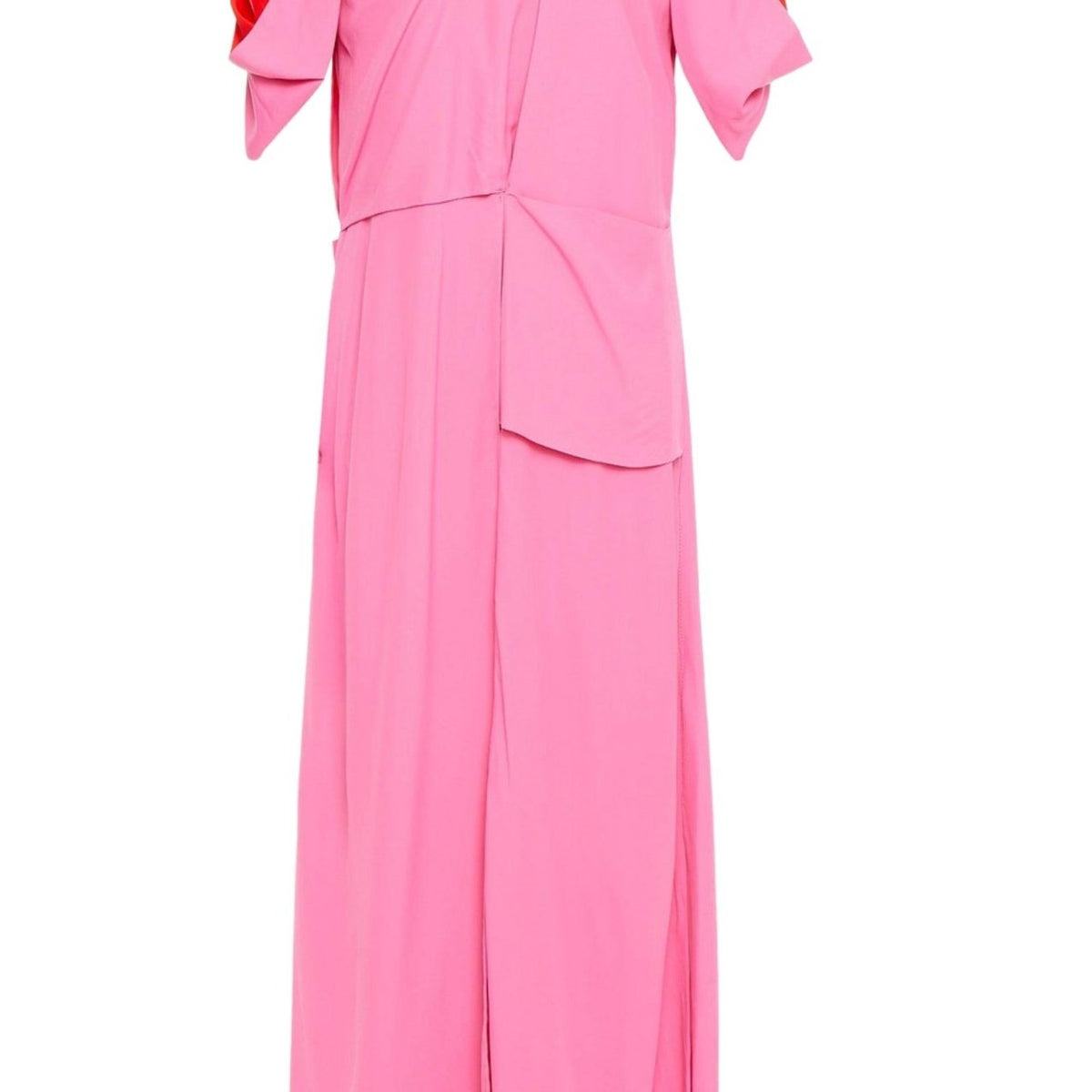 bottega veneta pink dress Oversized belted denim shirt dress - pink