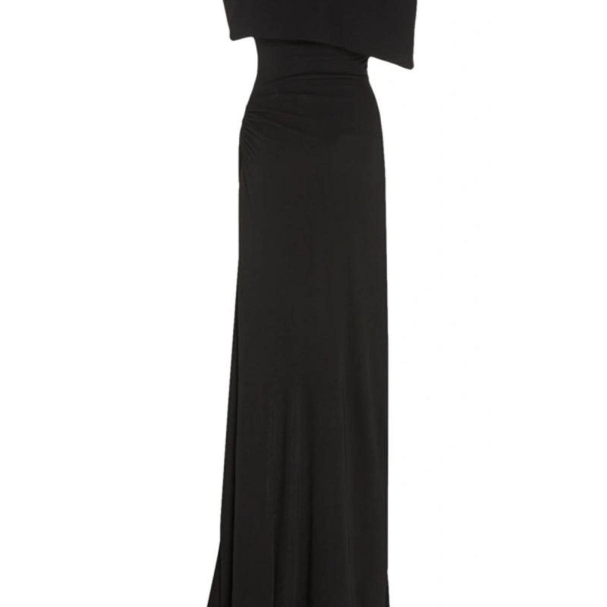 Brandon Maxwell Cape-effect Draped Stretch Jersey Gown – Runway Catalog