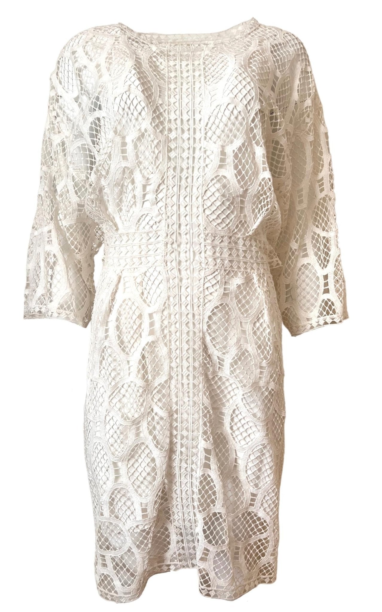 Chloe Crochet Lace Cotton Dress - Runway Catalog