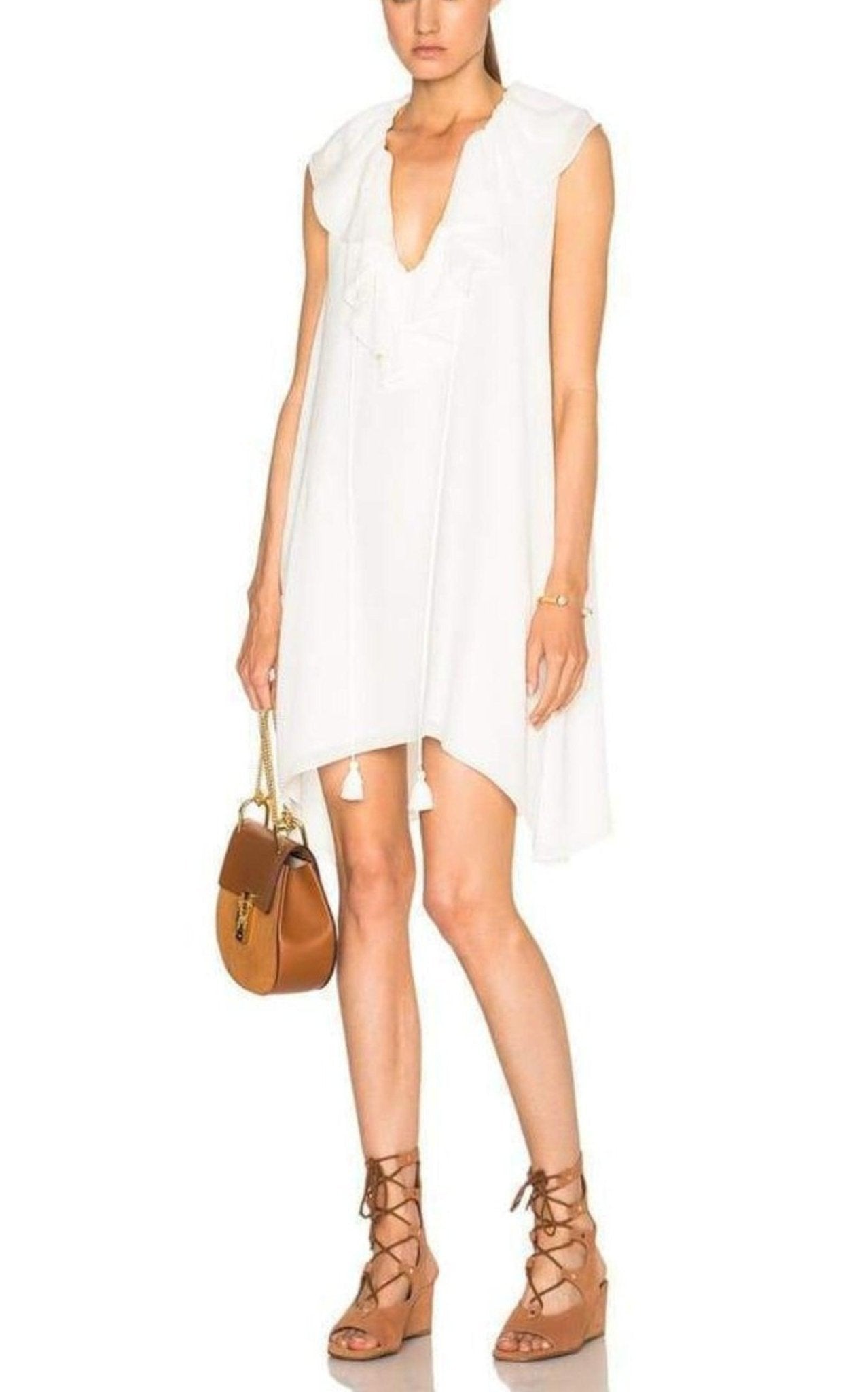 Chloe Fine Sheer Crepe Dress - Runway Catalog